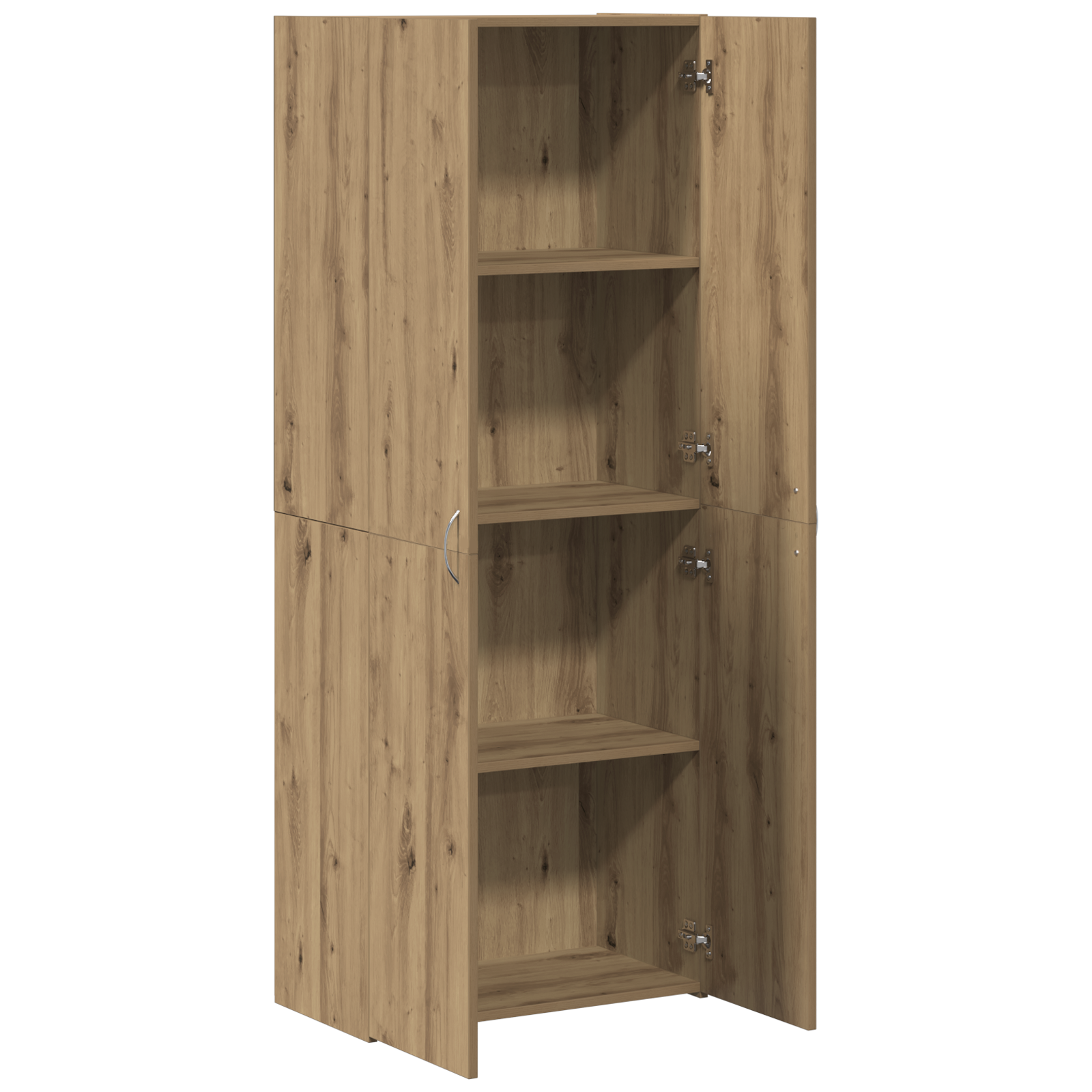 Office Cabinet Set of 2 Artisan oak Engineered wood - Image 5