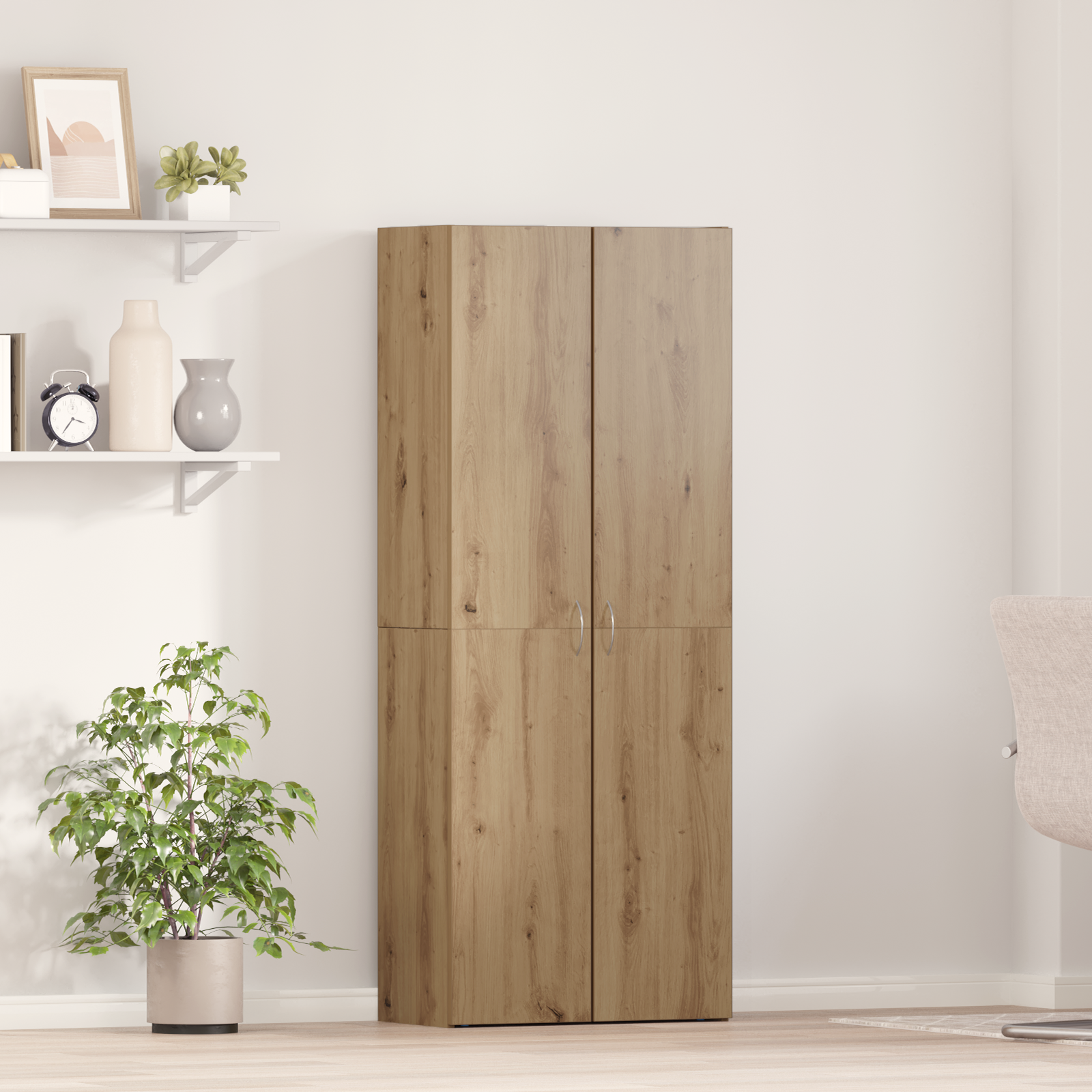 Thumbnail - vidaXL Büroschrank Set aus 2 Artisan Eiche Holzwerkstoff
