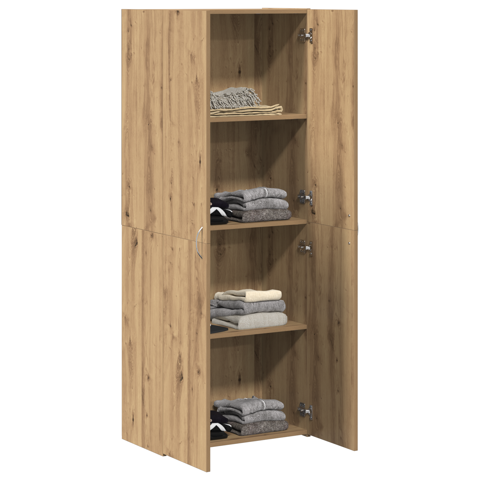 Office Cabinet Set of 2 Artisan oak Engineered wood - Image 3