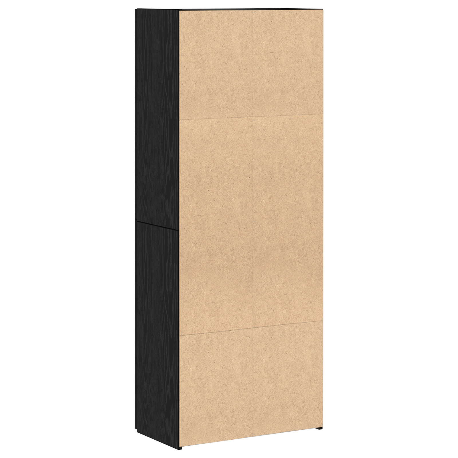 Filing Cabinet Set of 2 Black oak Engineered wood - Image 8