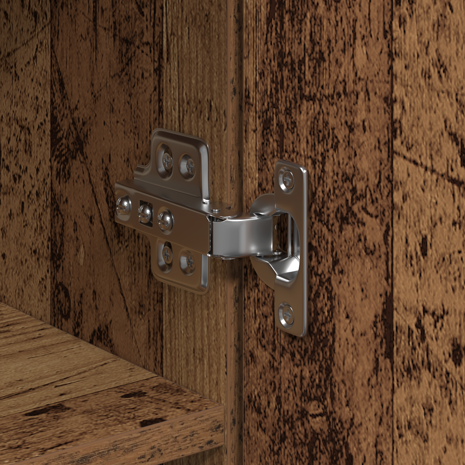 Highboard Old Wood 80x35x180 cm Engineered Wood - Image 8