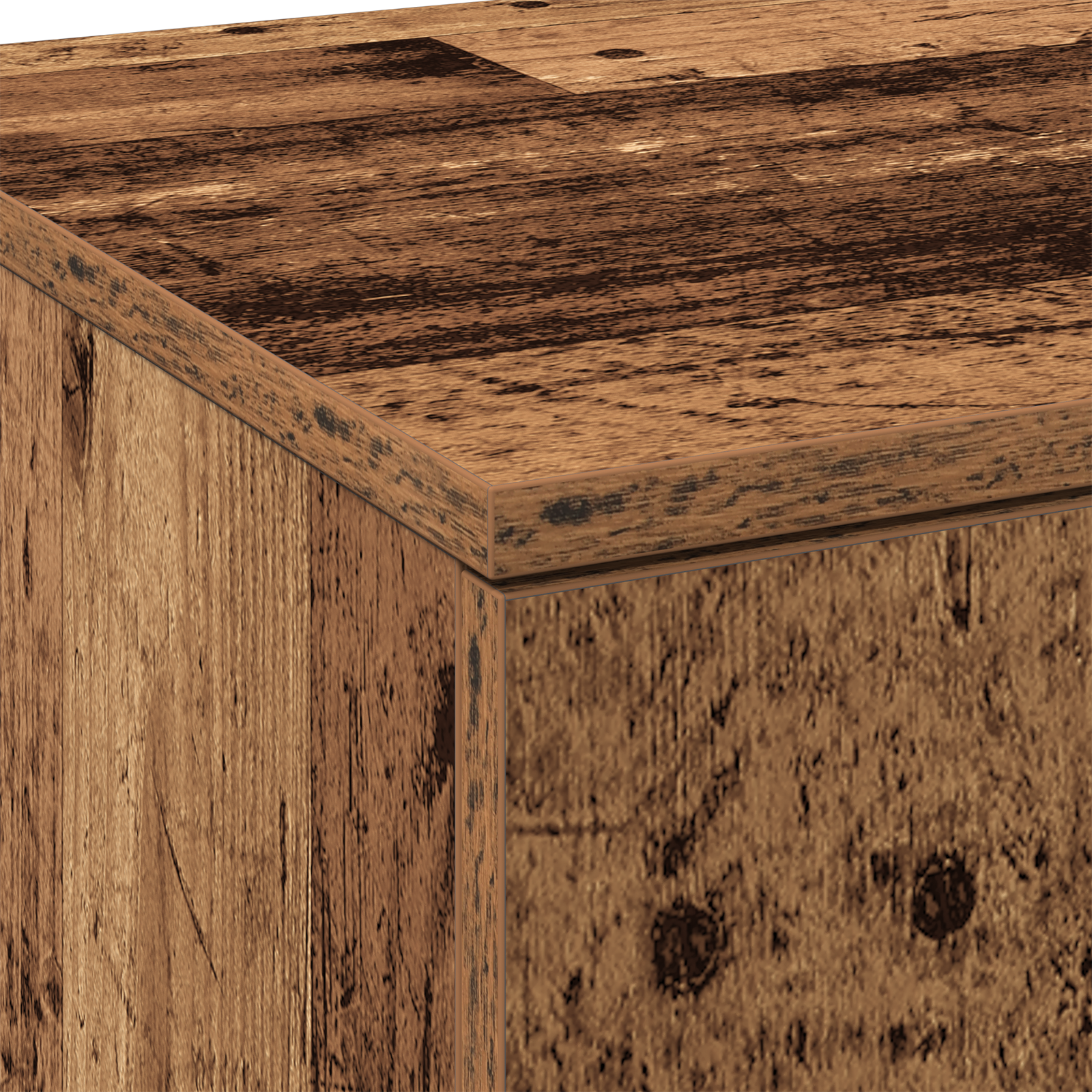 Highboard Old Wood 80x35x180 cm Engineered Wood - Image 9