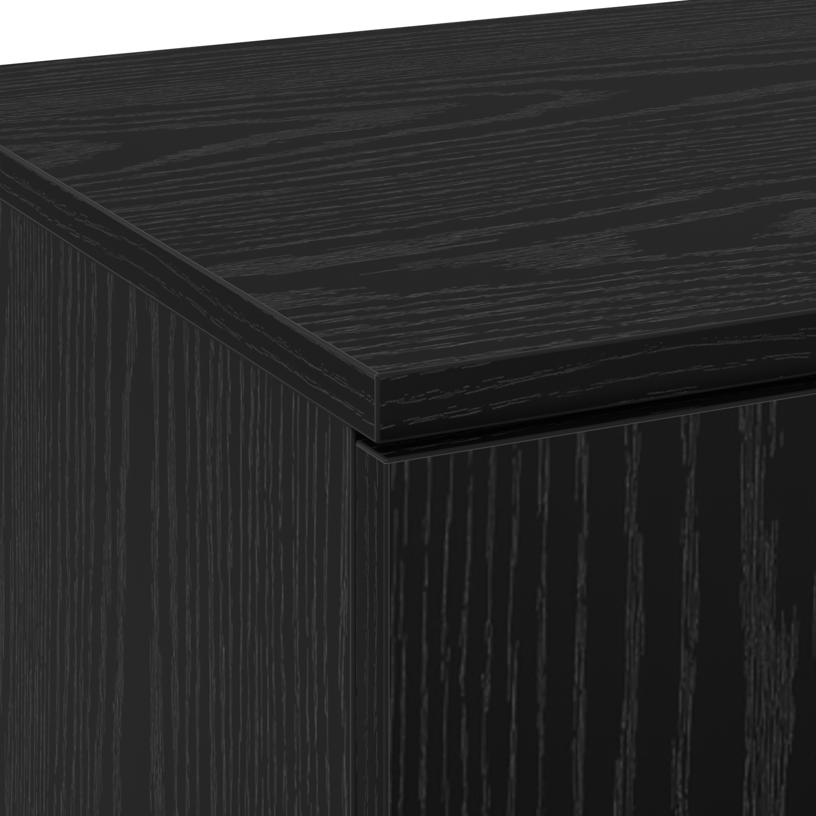 Highboard Black Oak 80x35x180 cm Engineered Wood - Image 9