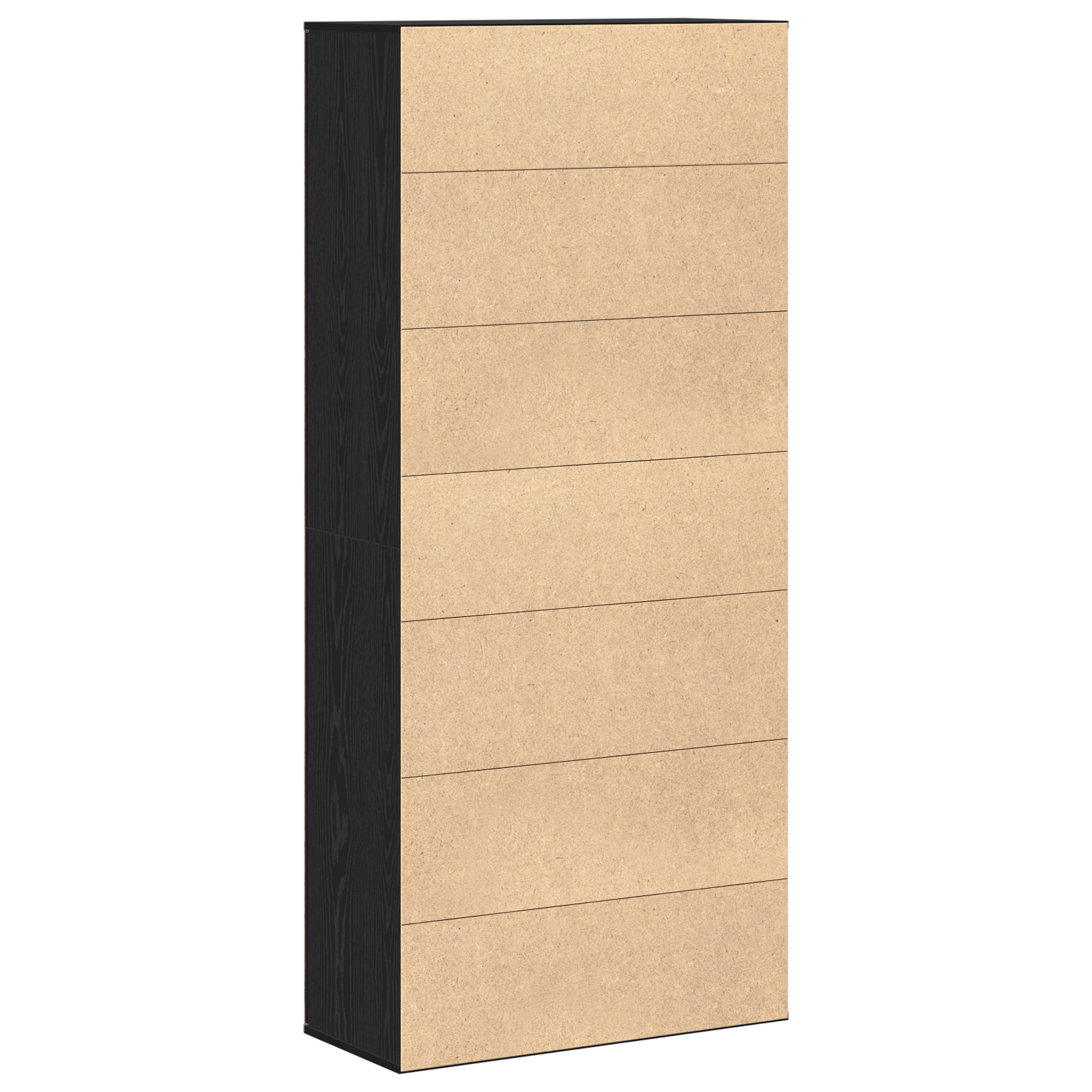 Highboard Black Oak 80x35x180 cm Engineered Wood - Image 7