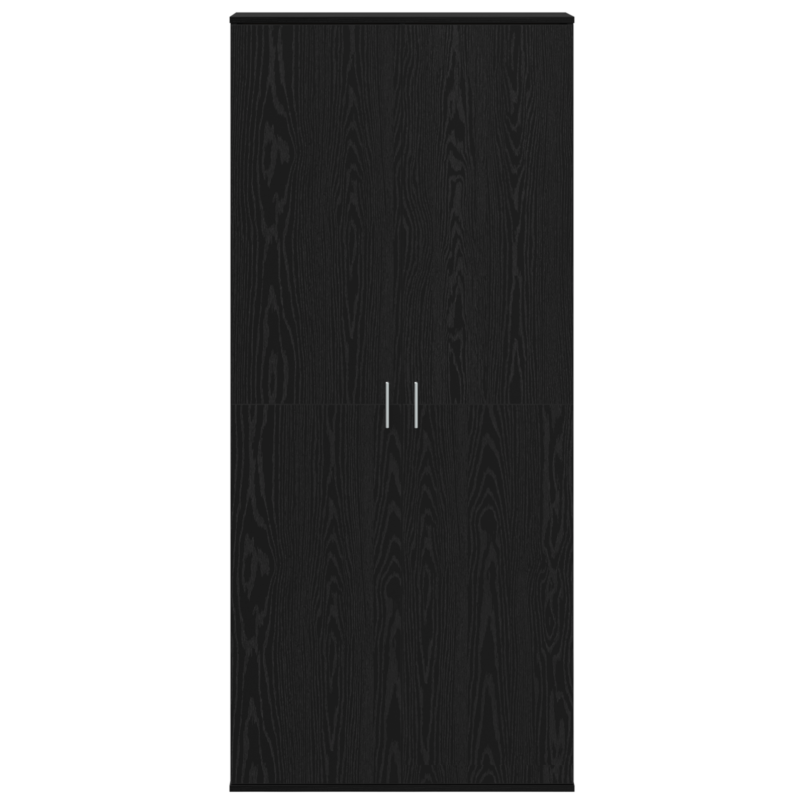 Highboard Black Oak 80x35x180 cm Engineered Wood - Image 5