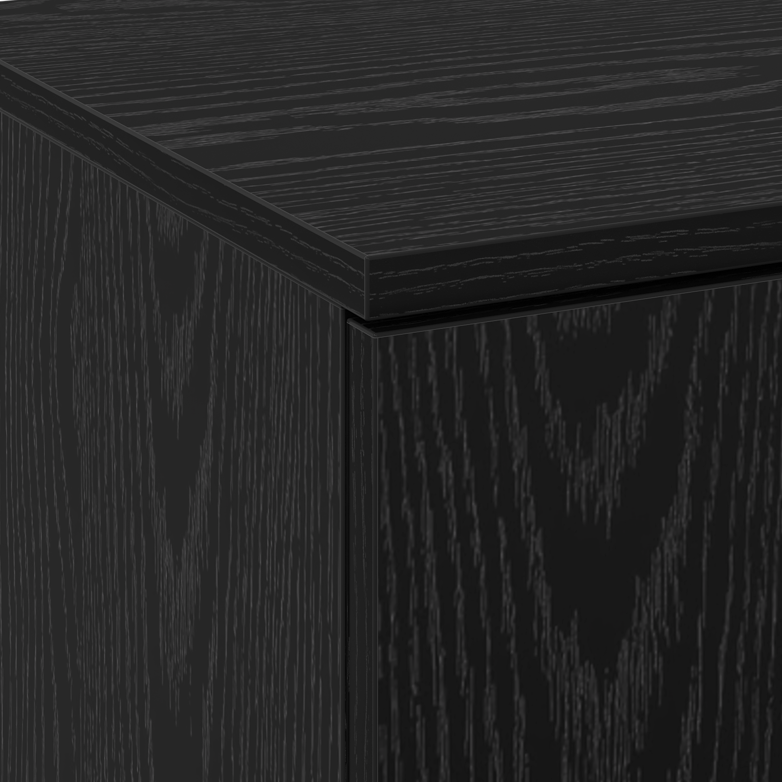 Highboard Black Oak 70x35x180 cm Engineered Wood - Image 9