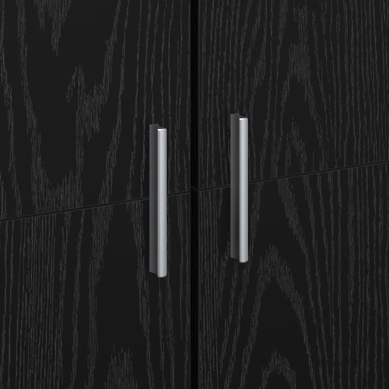 Highboard Black Oak 70x35x180 cm Engineered Wood - Image 10