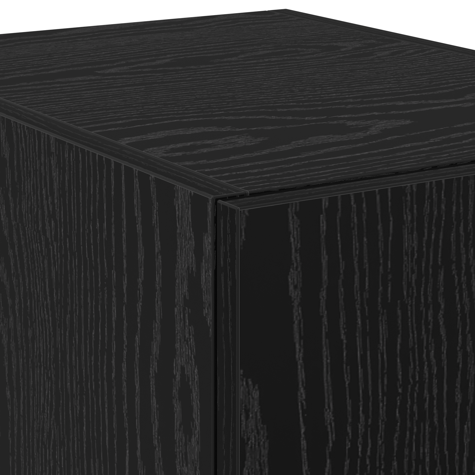 Highboard Black Oak 30x42.5x185 cm Engineered Wood - Image 9