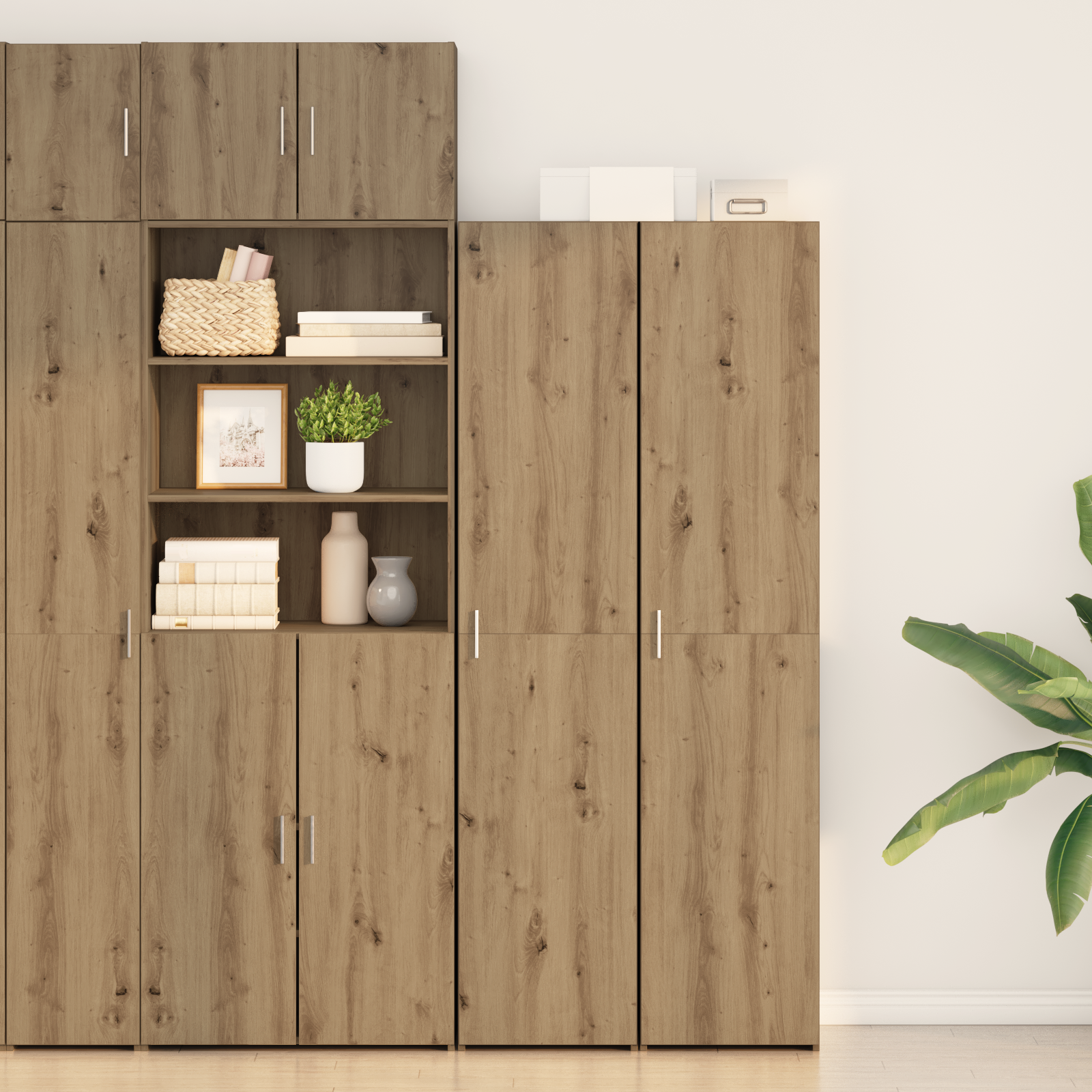 Highboard Artisan Oak 40x42.5x185 cm Engineered Wood