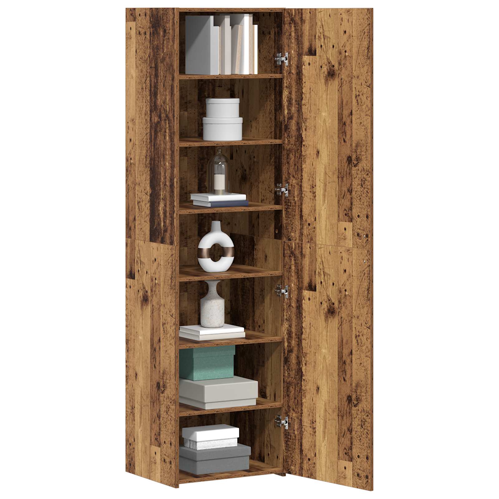 Highboard Old Wood 50x42.5x185 cm Engineered Wood - Image 3