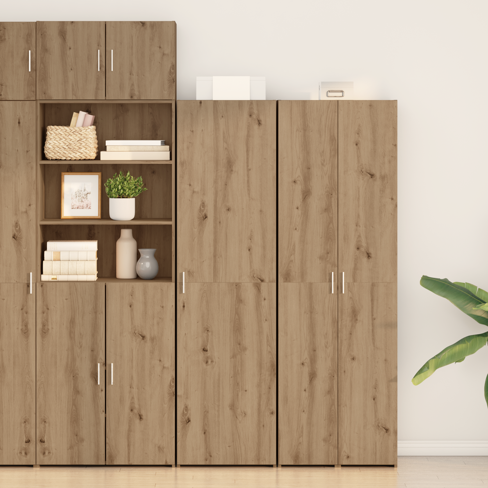 Highboard Artisan Oak 50x42.5x185 cm Engineered Wood
