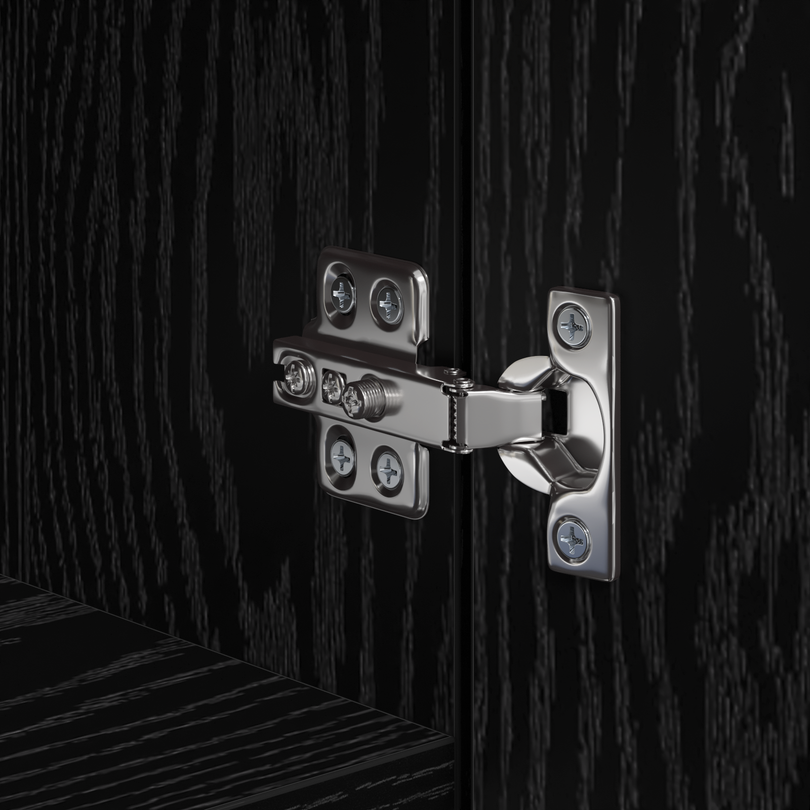 Highboard Black Oak 50x42.5x185 cm Engineered Wood - Image 9