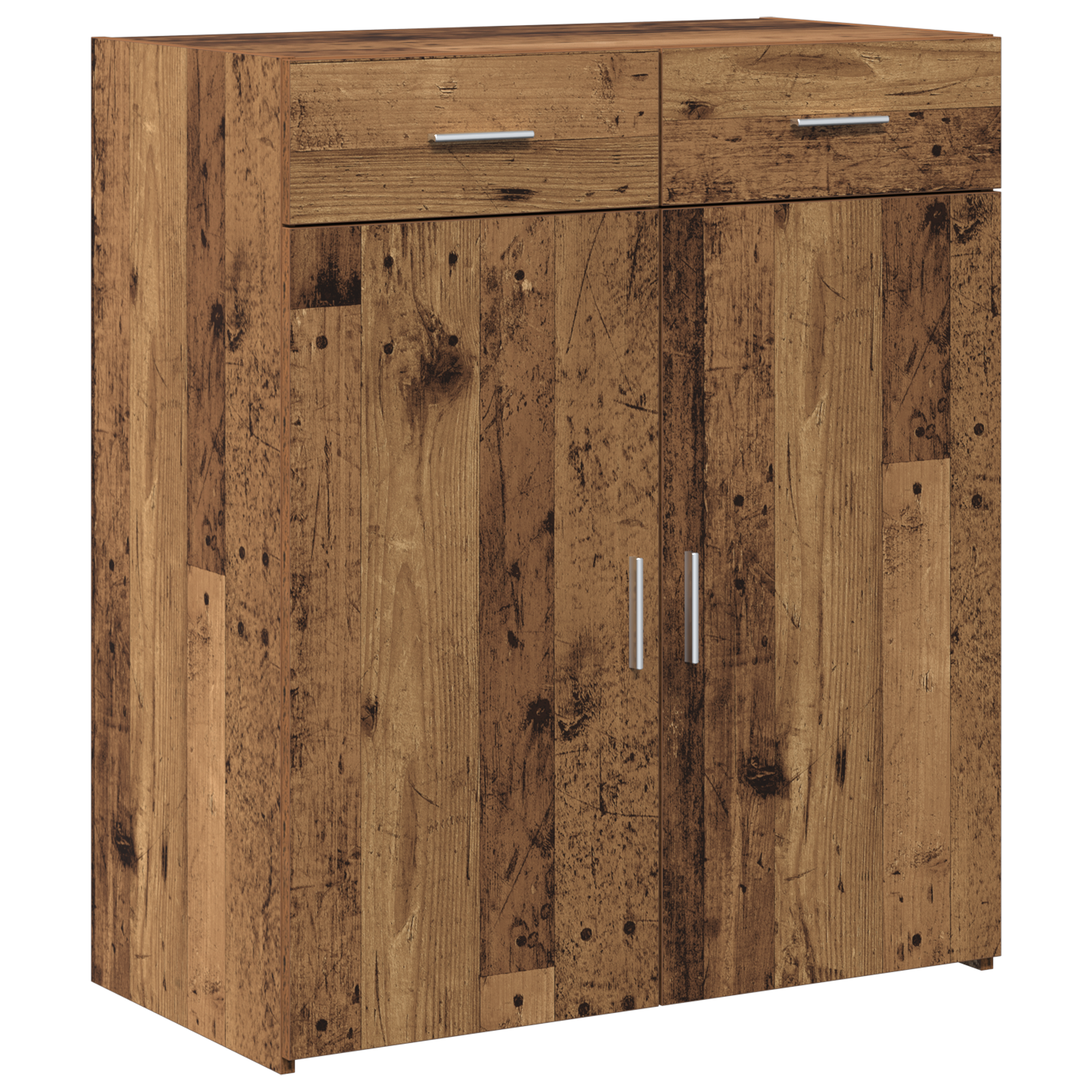 Storage Cabinet Old Wood 80x42.5x93.5 cm Engineered Wood - Image 2