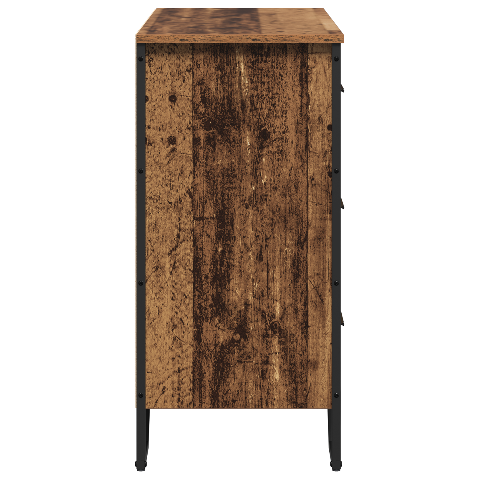 Chest of Drawers Old Wood 91x35.5x74.5 cm Engineered Wood - Image 7