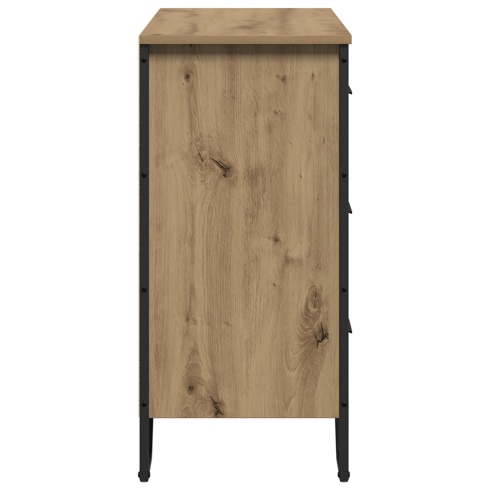 komoda Meistrų ąžuolas 91x35.5x74.5 cm Inžinerinė mediena - Image 7