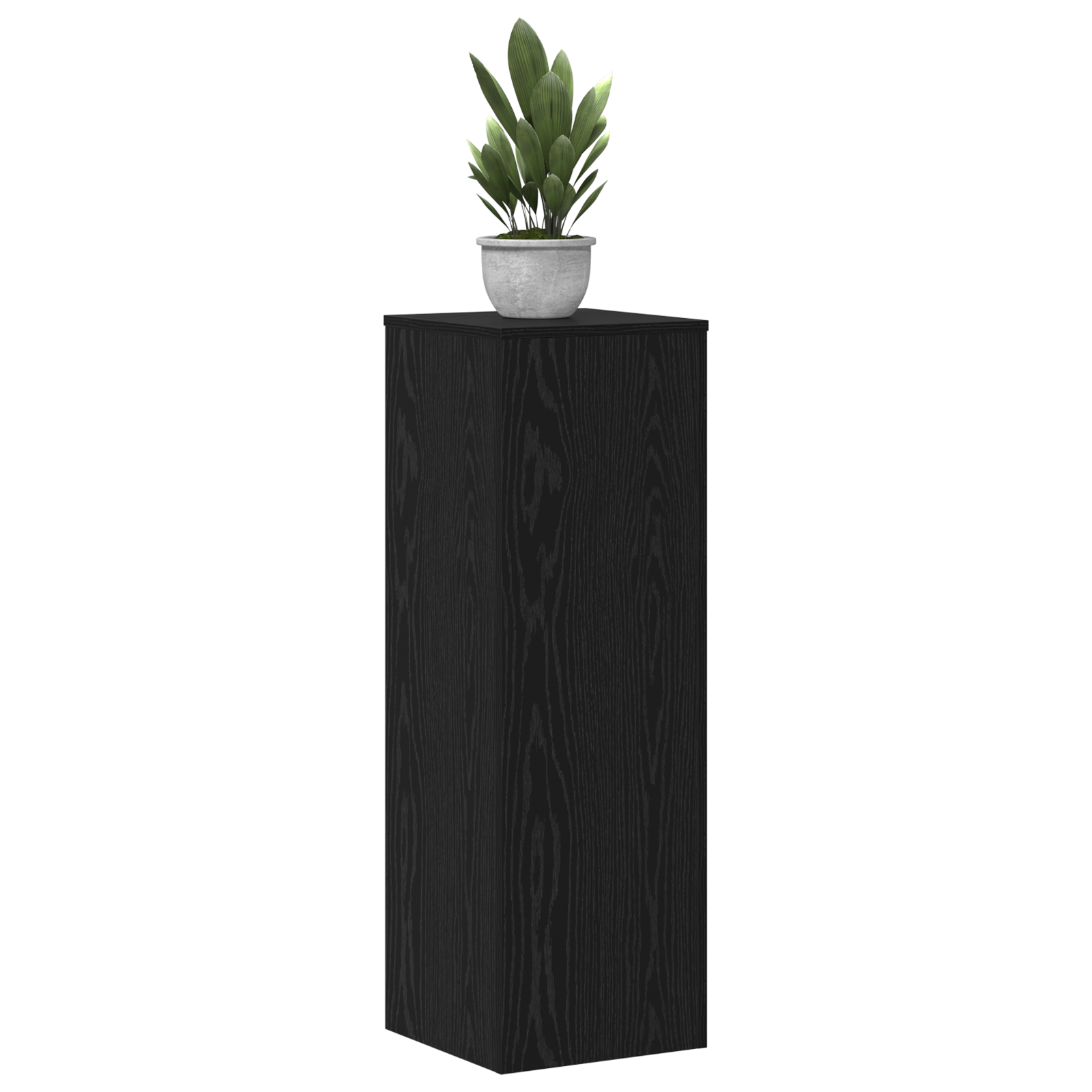 Pflanzenständer 2 Stk Schwarze Eiche 33x33x100 cm Holzwerkstoff - Gartenpflege - Your Garden Eden