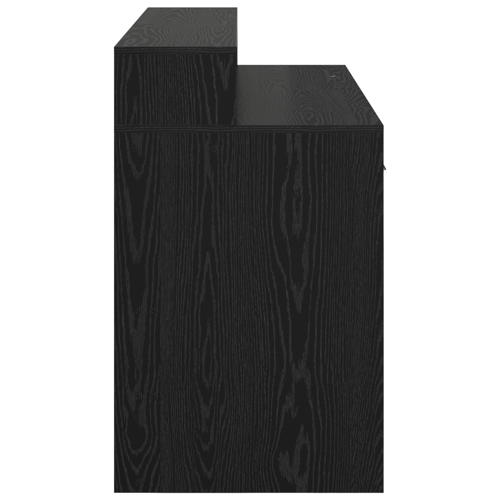 Desk Black Oak 120x55x91 cm Engineered Wood - Image 7