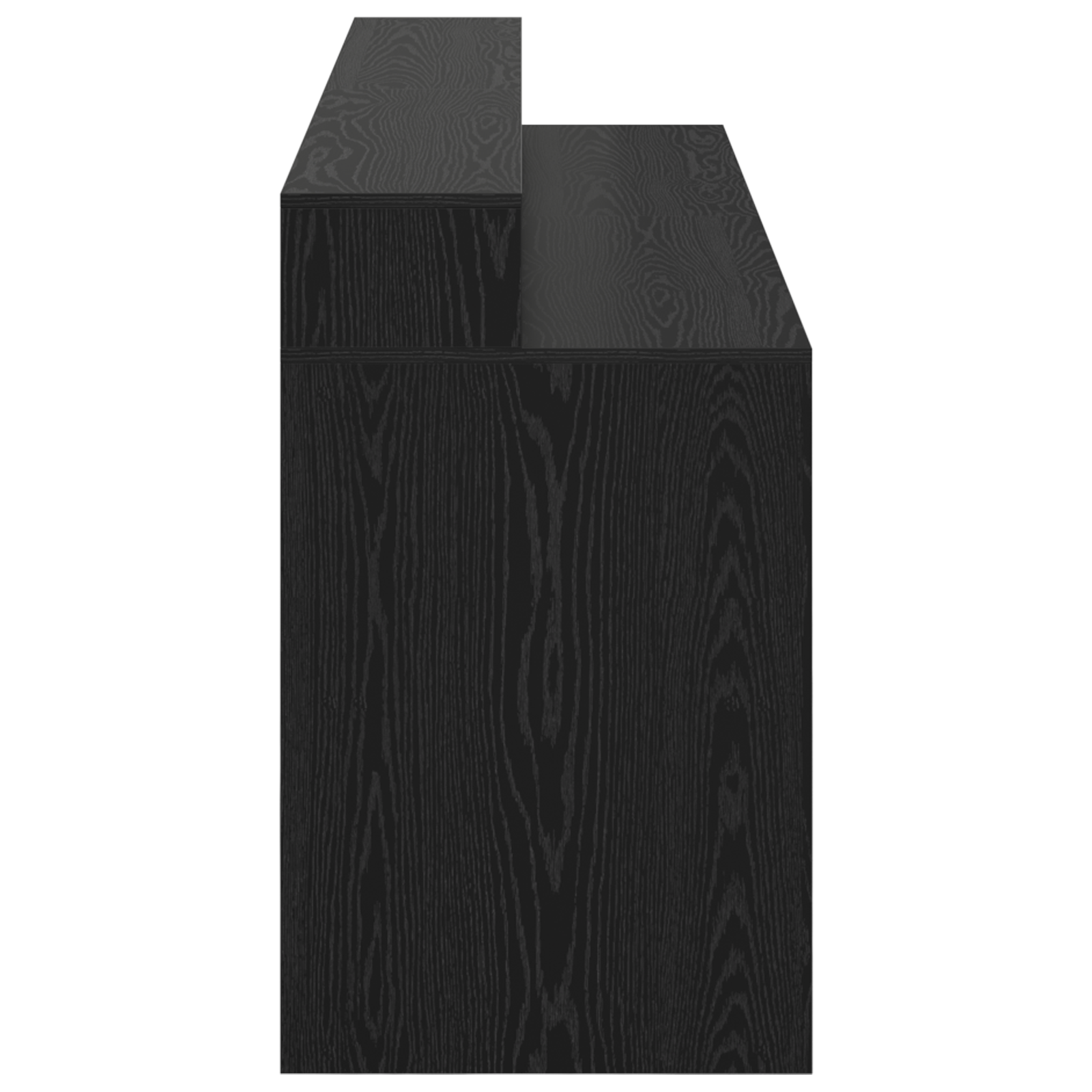 Desk Black Oak 200x55x91 cm Engineered Wood - Image 6
