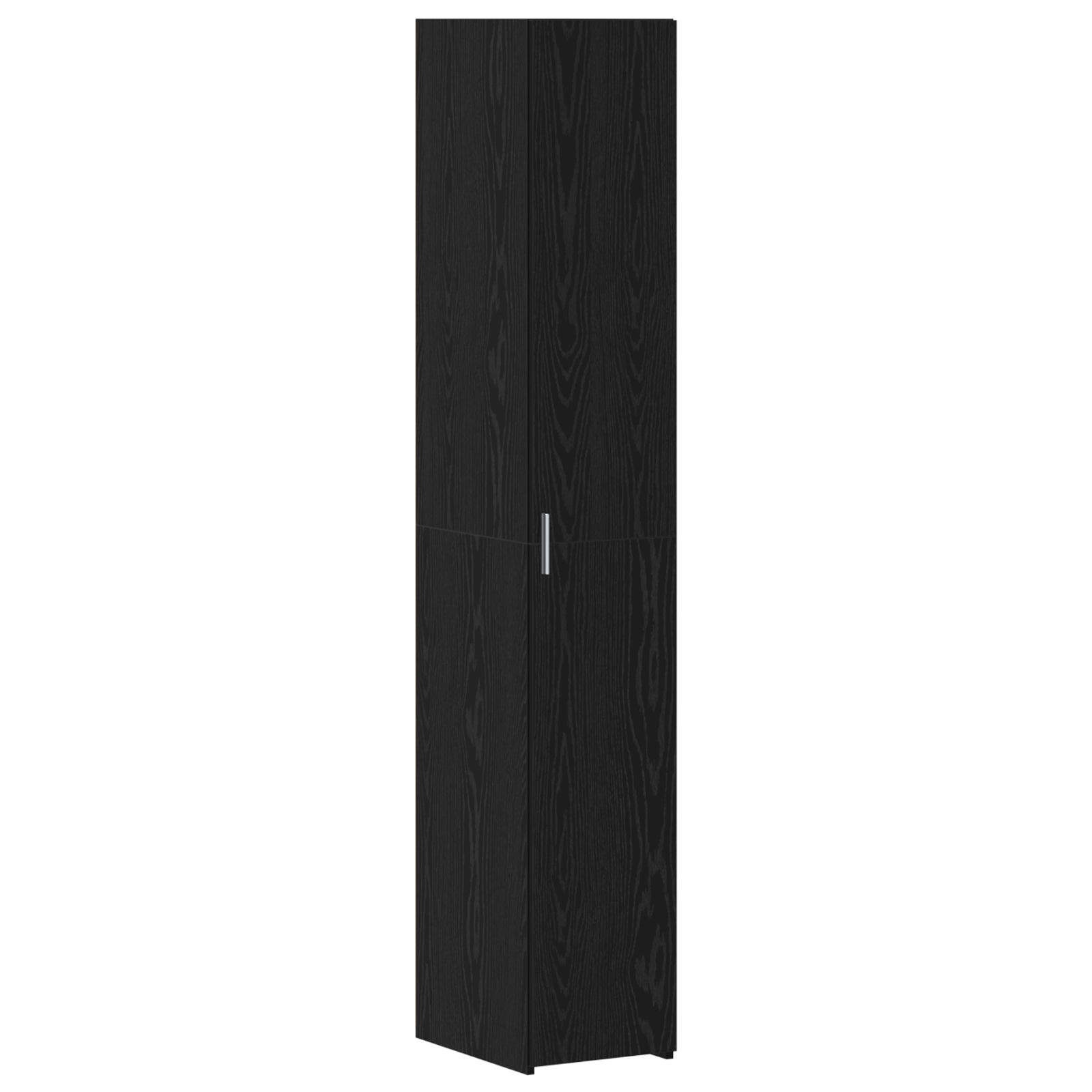 Slim Storage Cabinet Black Oak 30x42.5x225 cm Engineered Wood - Image 6
