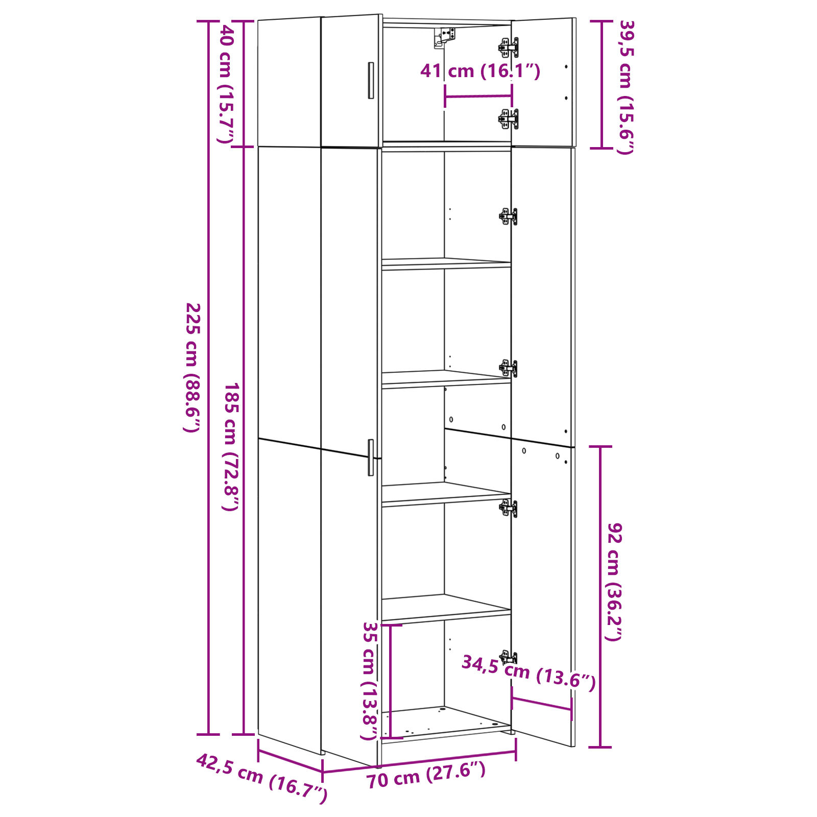 Omarica za shranjevanje 3 pcs Star les - slika 12