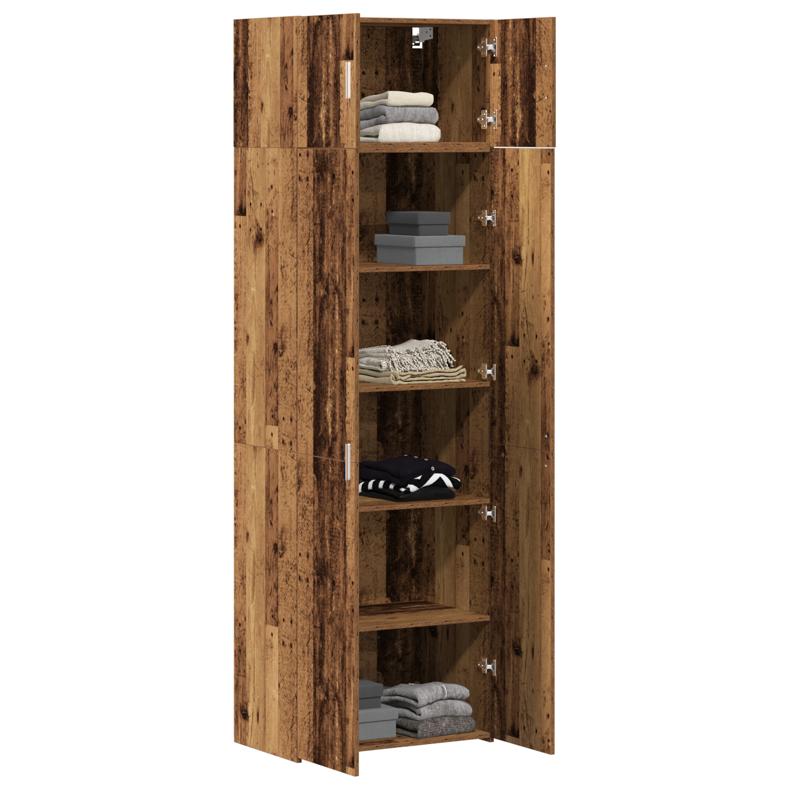 Storage Cabinet Old Wood 70x42.5x225 cm Engineered Wood - Image 3