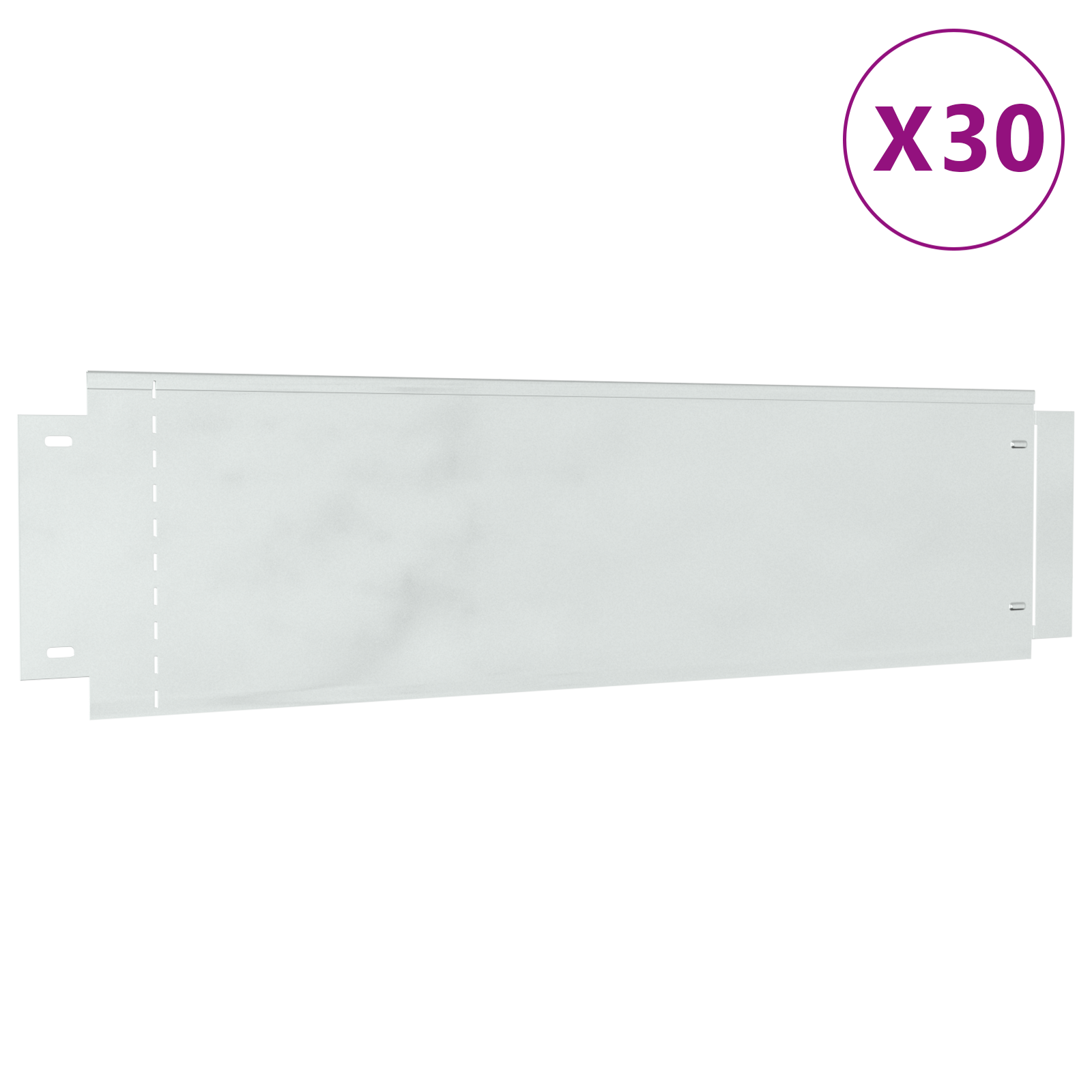 Thumbnail - vidaXL Rasenbegrenzungen 30 Stk 25x100 cm Flexible Galvanisierte Stahl