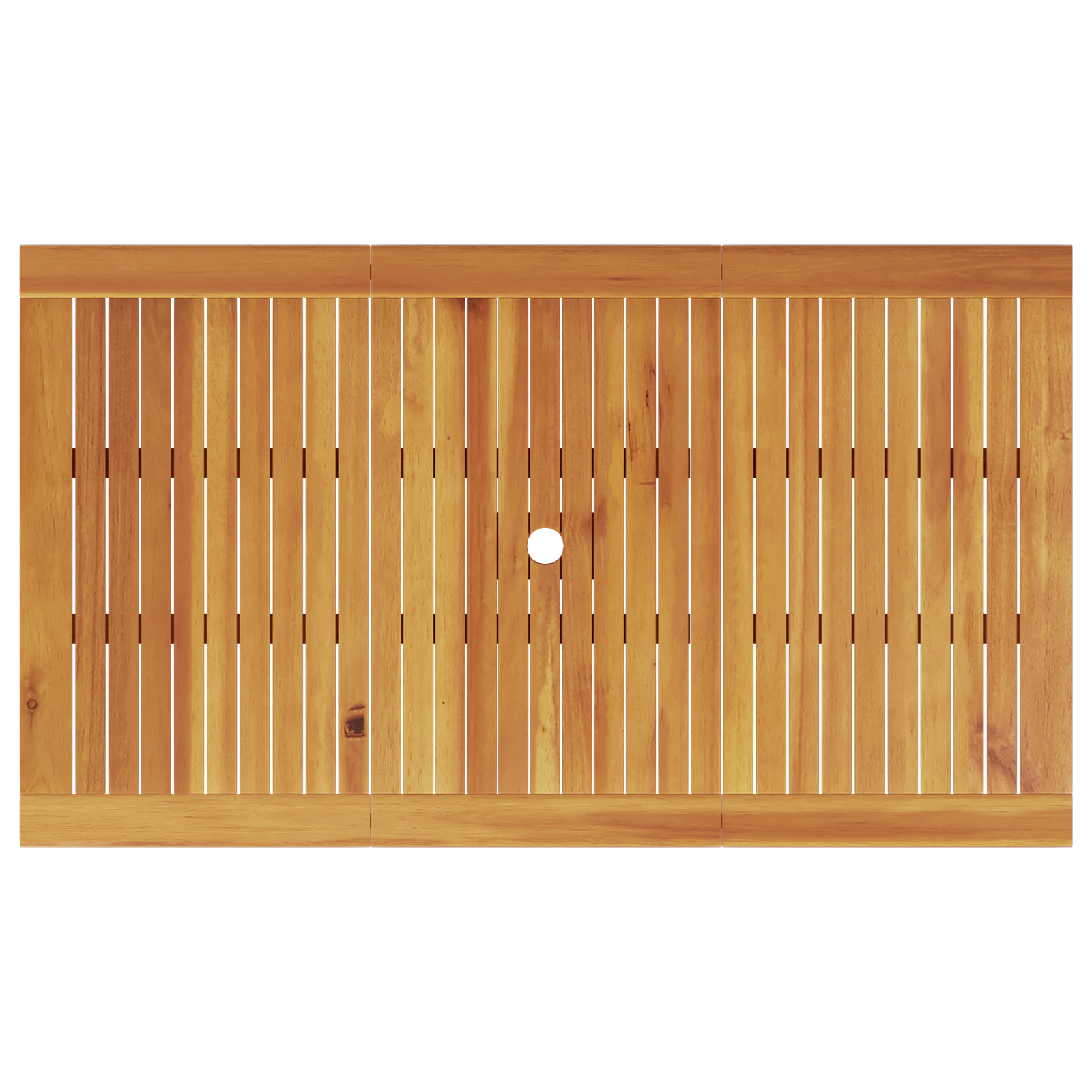 Комплект за градинско хранене, 7 части, от масивно акациево дърво - Image 10