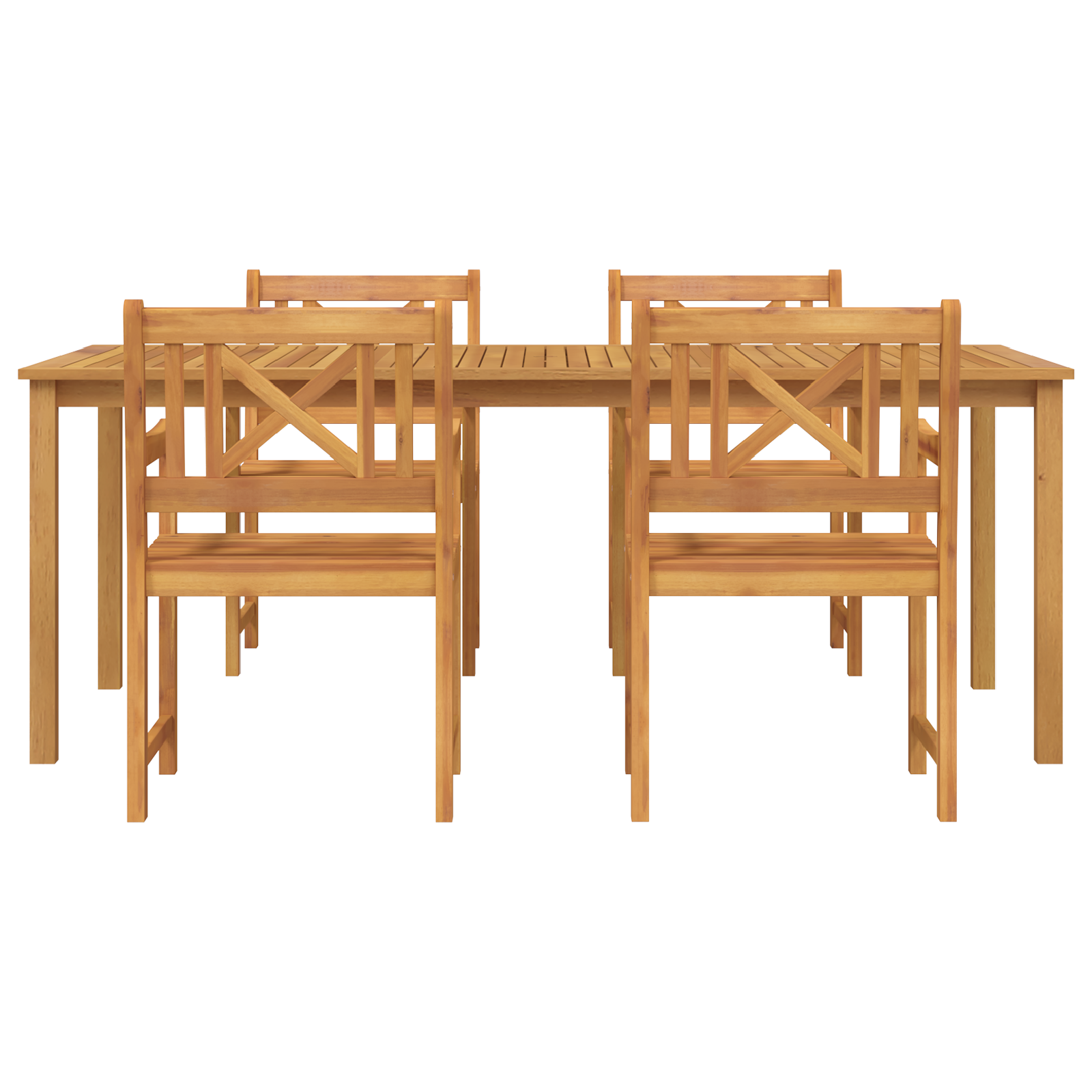 5 Piece Garden Dining Set Solid Wood Acacia - Image 7