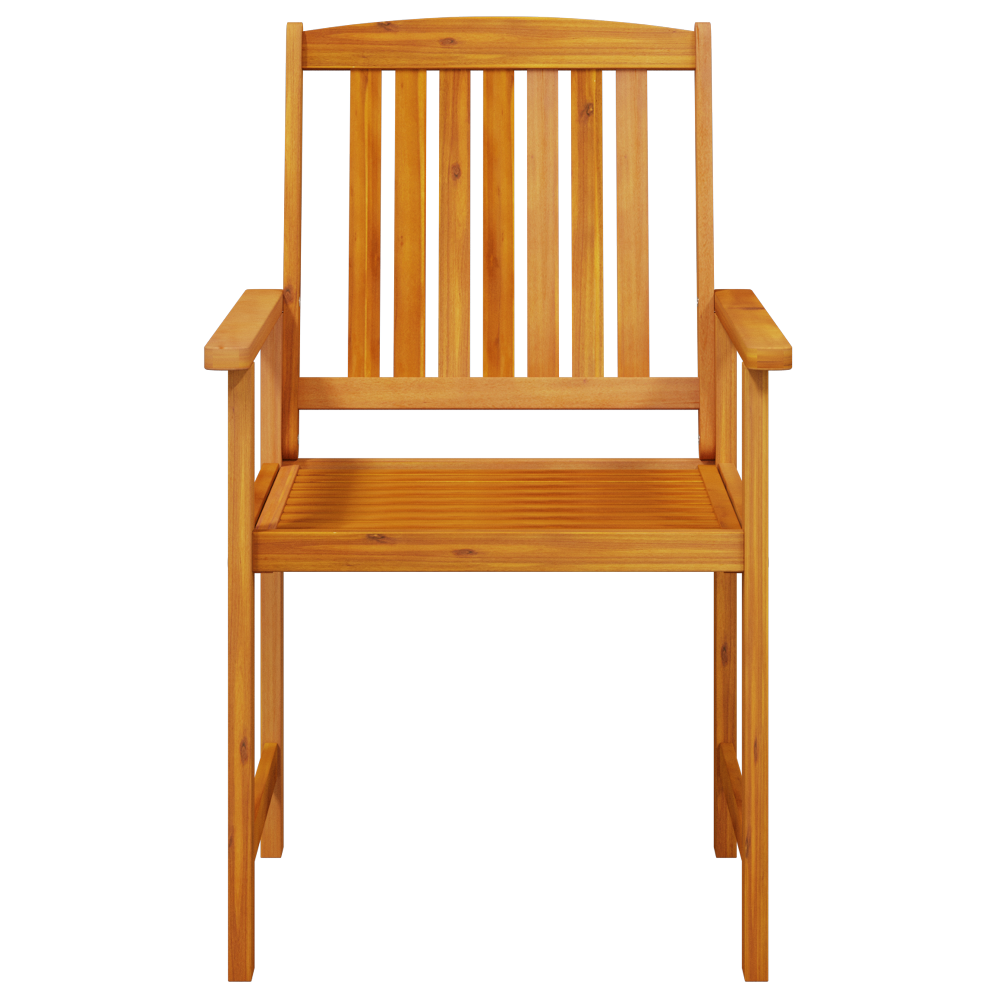 Комплект за градинска трапезария - 5 части, Масивно акациево дърво - Image 9