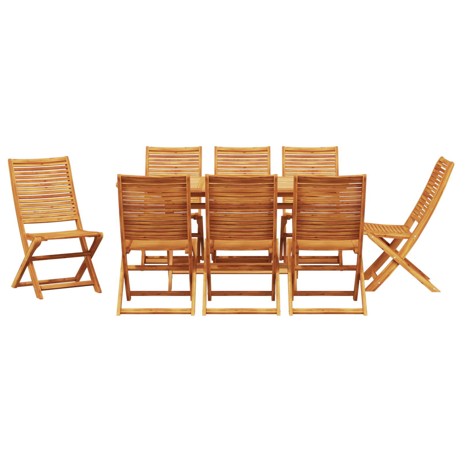 9 частен комплект за хранене от солидна акация - Image 7