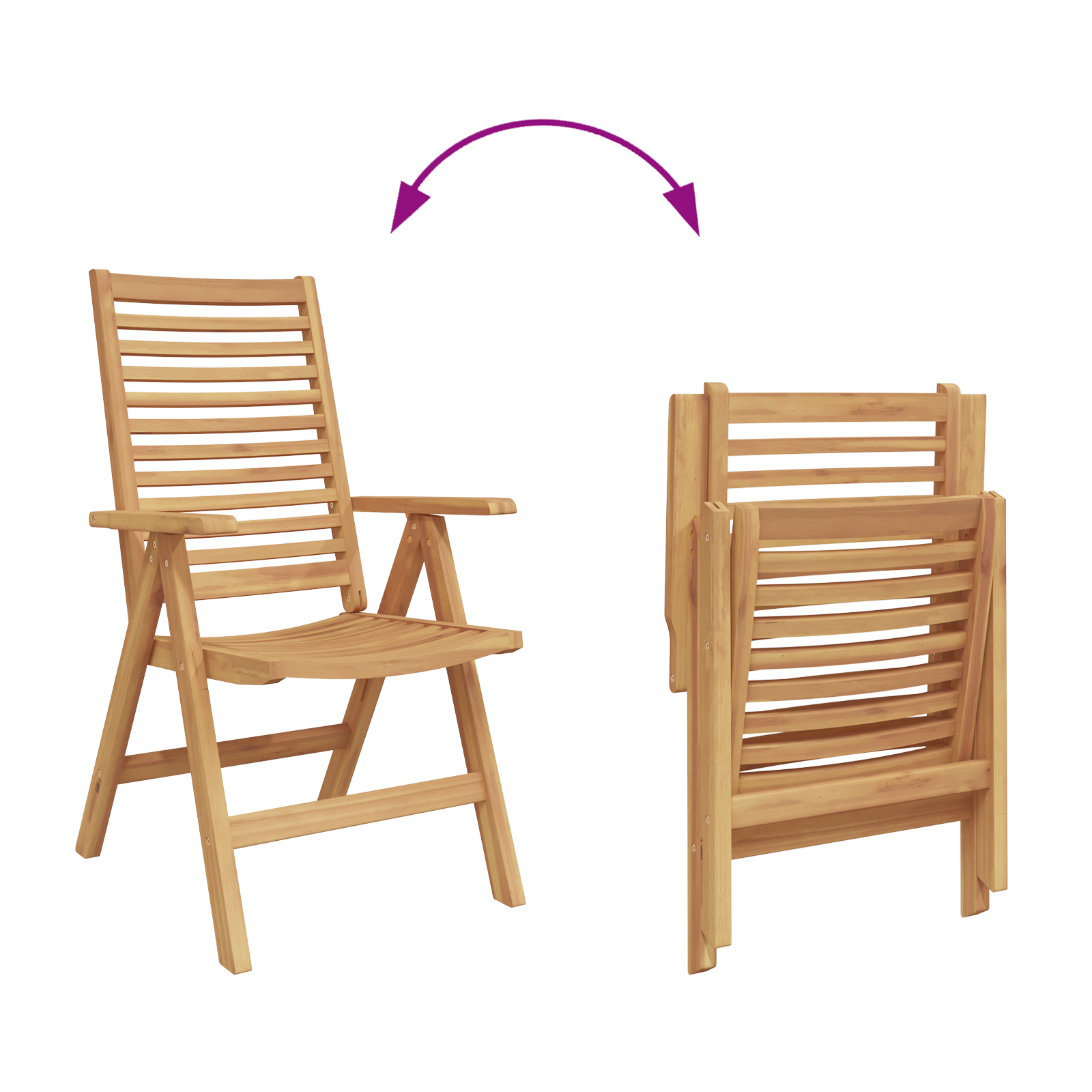 Garden Chairs Foldable 4 pcs Solid Wood Teak - Image 10