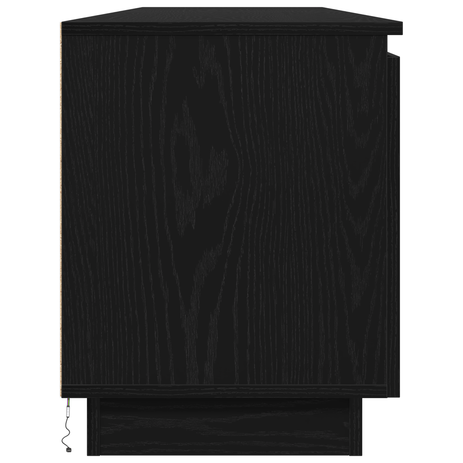 TV omarica Črna Orehovina 180 x 38 x 49 cm Konstruiran les - slika 7