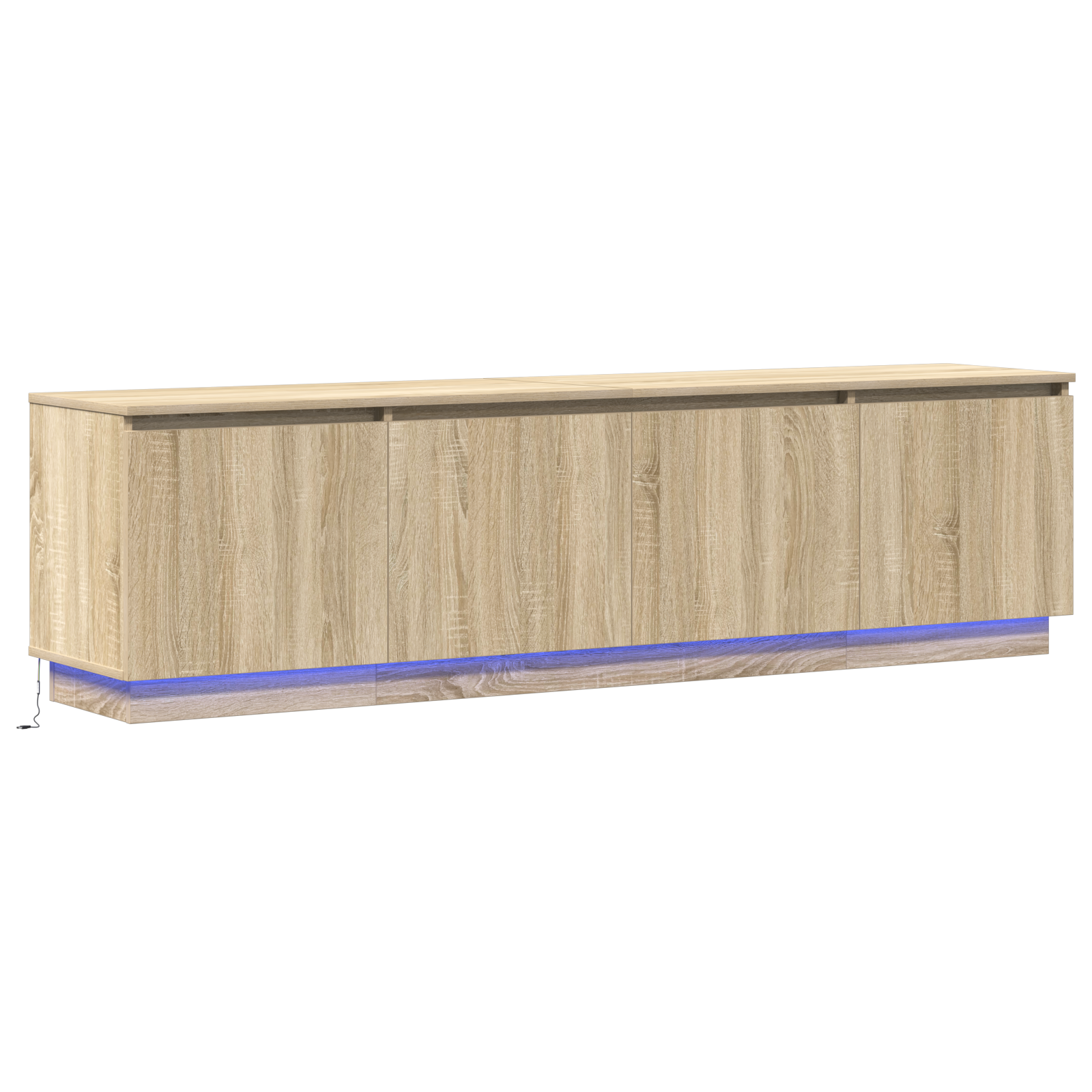 Thumbnail - vidaXL LED TV-Schrank Sonoma Eiche 180x38x49 cm Holzwerkstoff