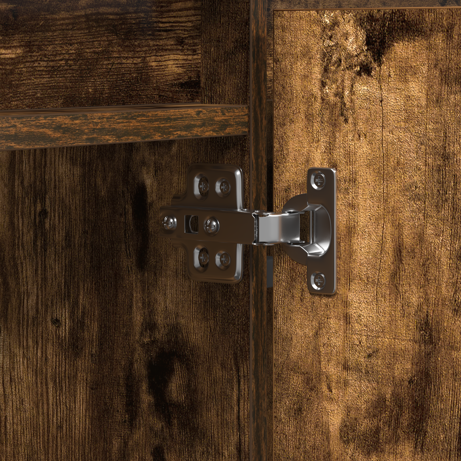 Televizoriaus laikiklis su LED dūminiu ąžuolu 180x38x49 cm inžinerine mediena - Image 10