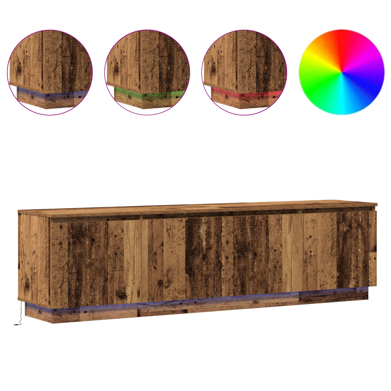 TV omarica Star les 180 x 38 x 49 cm Konstruiran les - slika 4