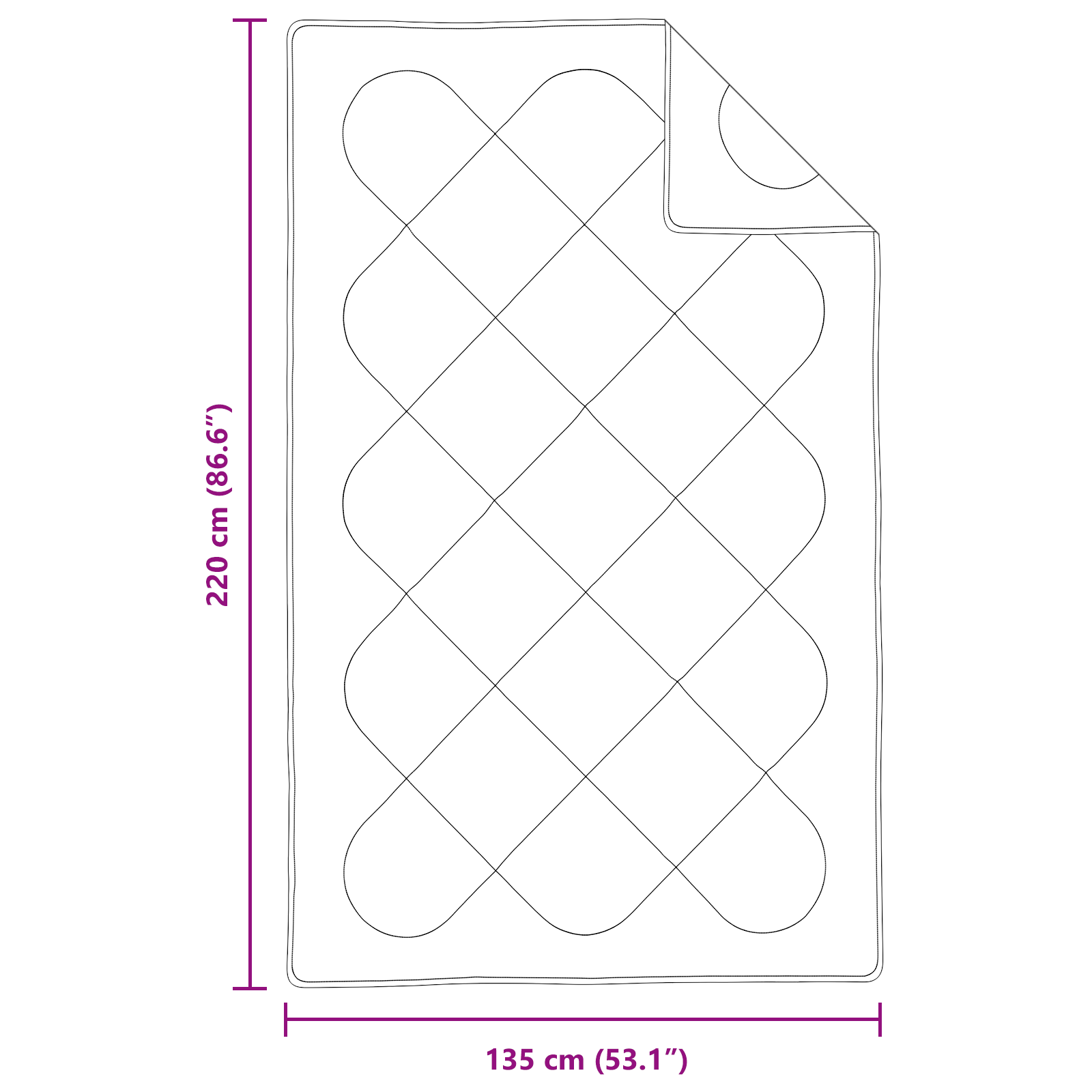 Het Duvet voor Elk Seizoen met kussen 2 pcs Wit Microvezel