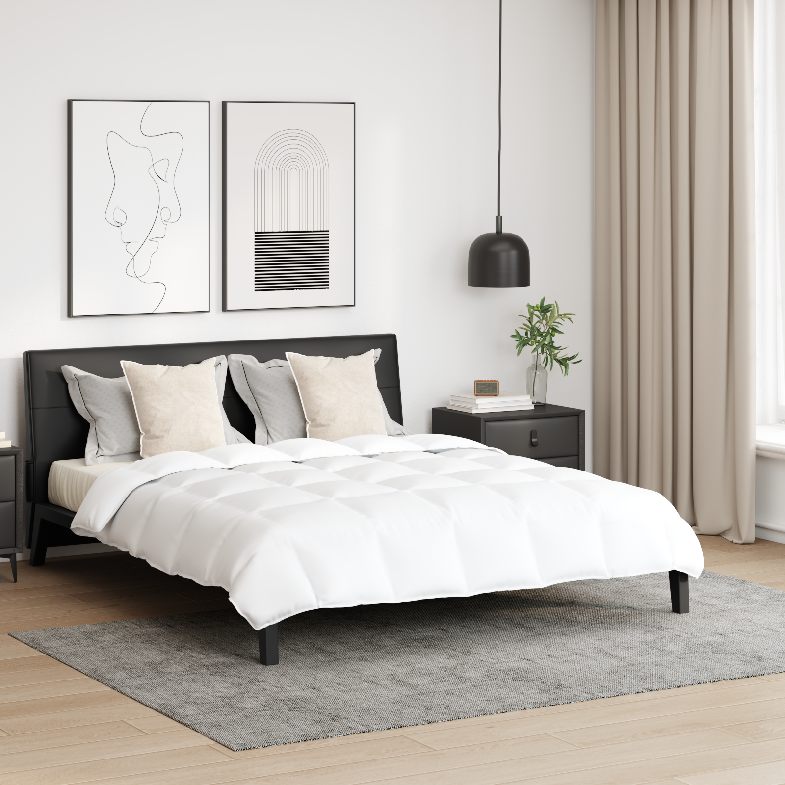 Dekbed Anders 3 pcs Wit 200 x 200 cm Dons