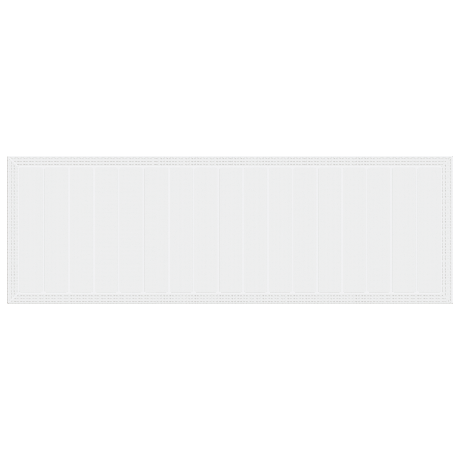 Garden Table White 300x100x73 cm Poly Rattan - Image 7