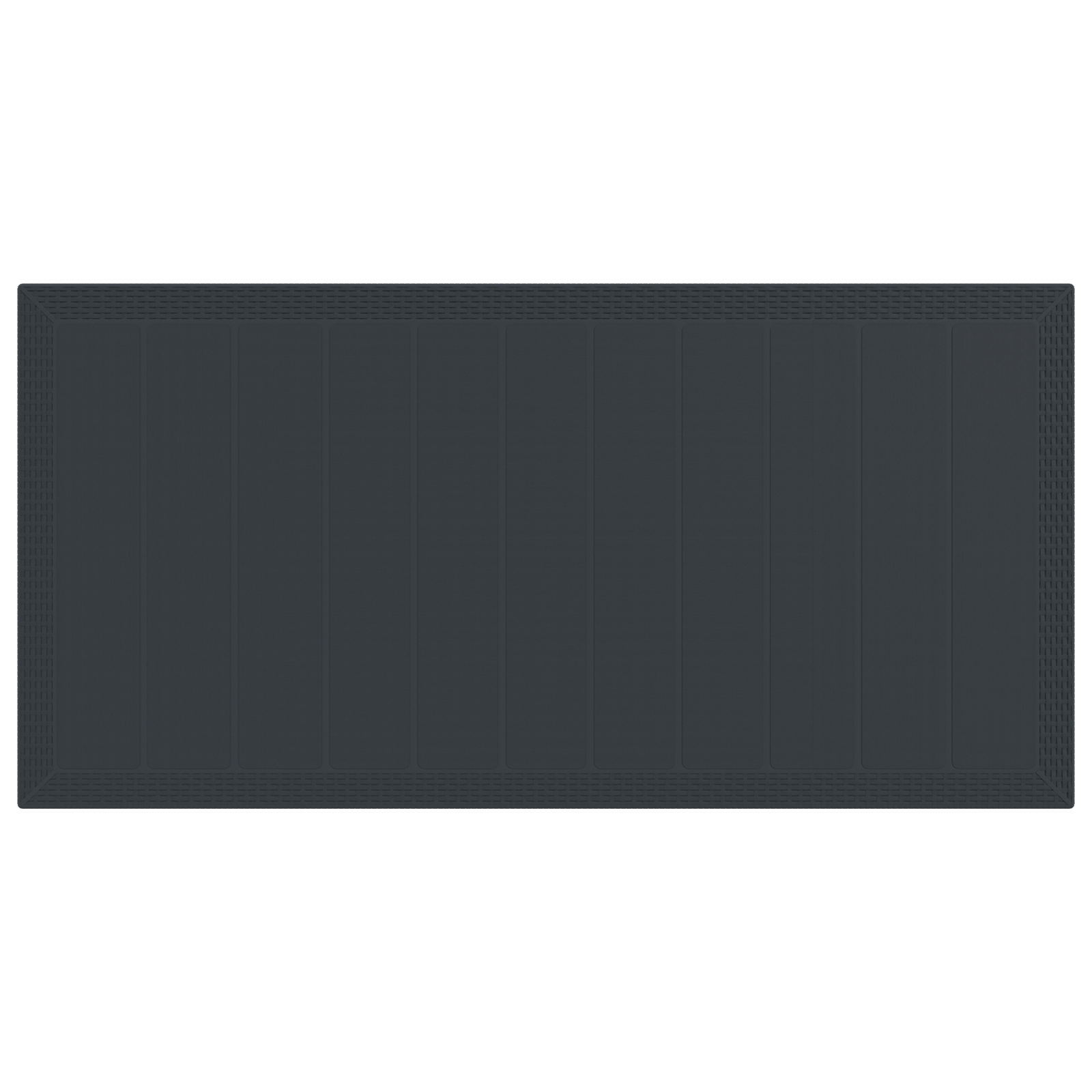 градински трапезен комплект от 9 части с възглавници антрацитен полиратан - Image 6