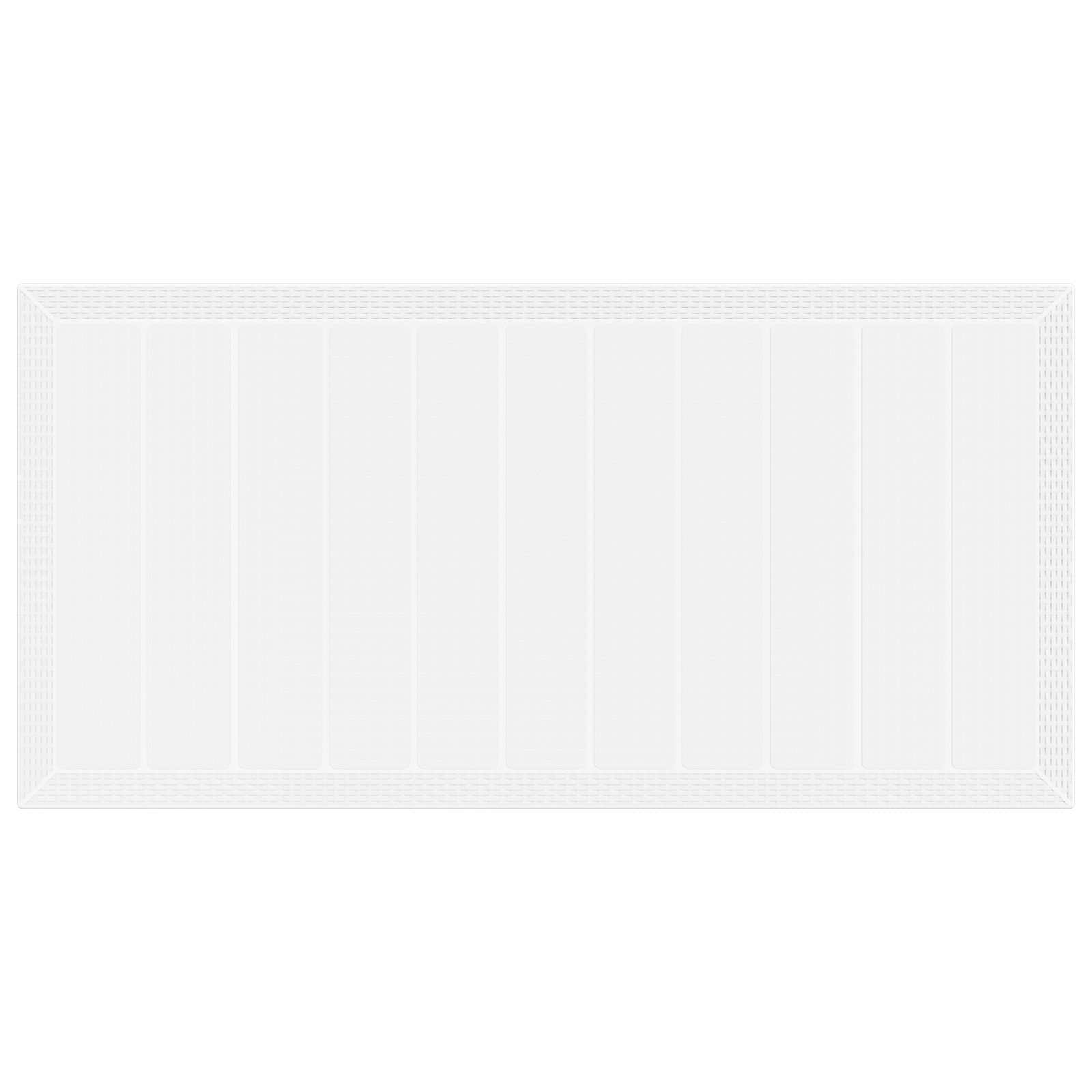 9 Piece Garden Dining Set White Poly Rattan - Image 6