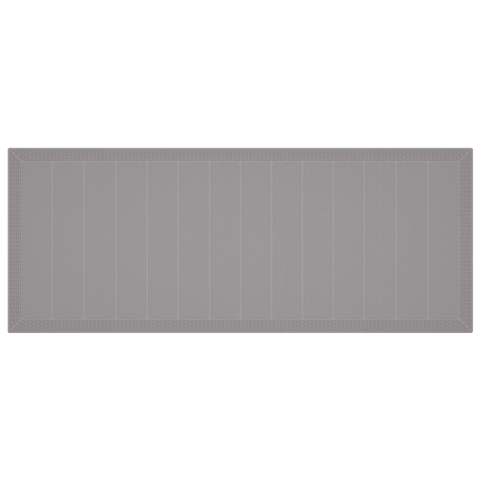 11 Piece Garden Dining Set with Cushions Light Grey Poly Rattan - Image 6