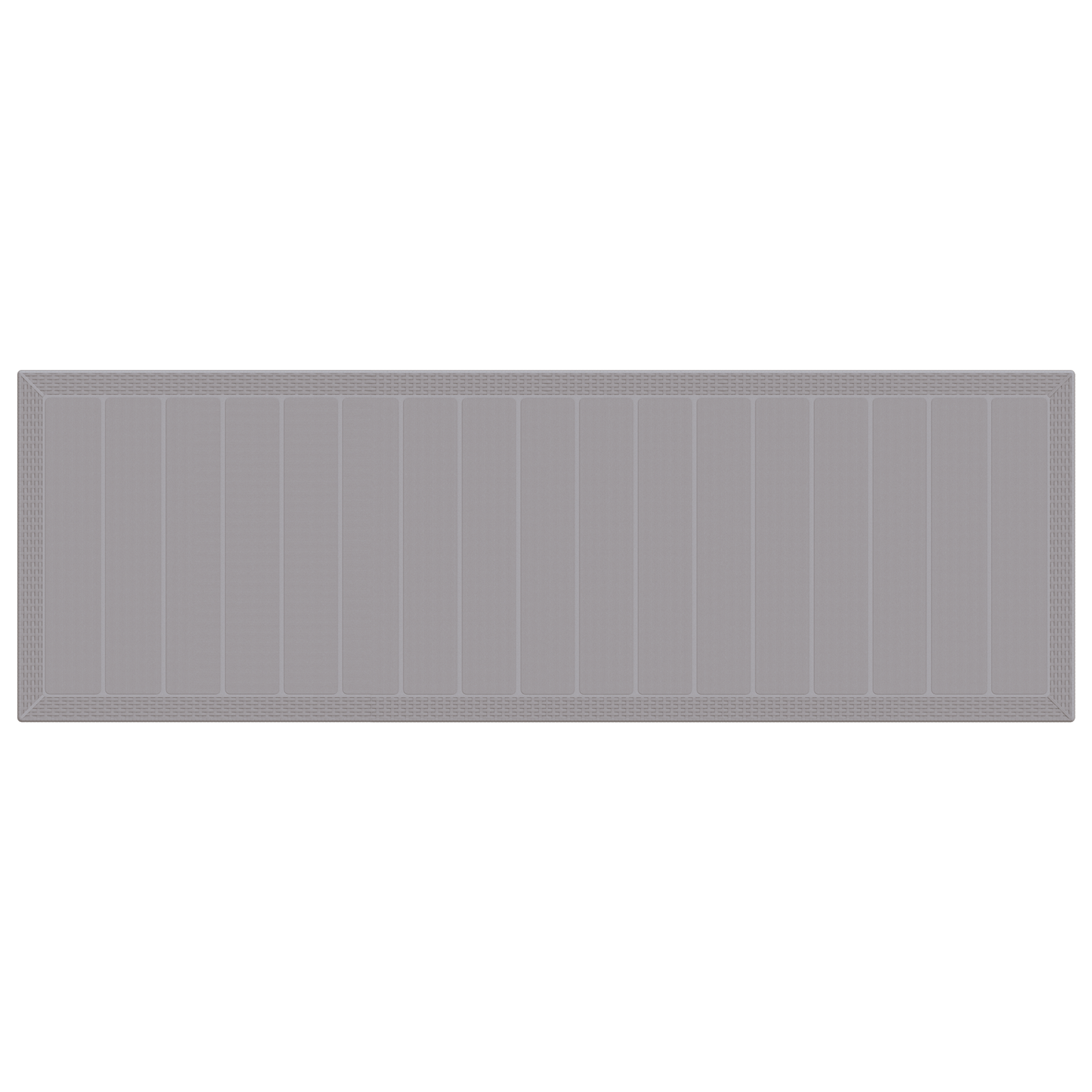 11 Piece Garden Dining Set with Cushions Light Grey Poly Rattan - Image 6