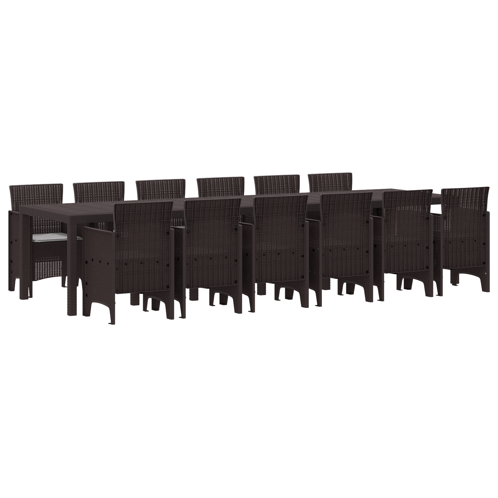 Комплект Градинска Трапезария vidaXL от 13 части с Възглавници - Image 2