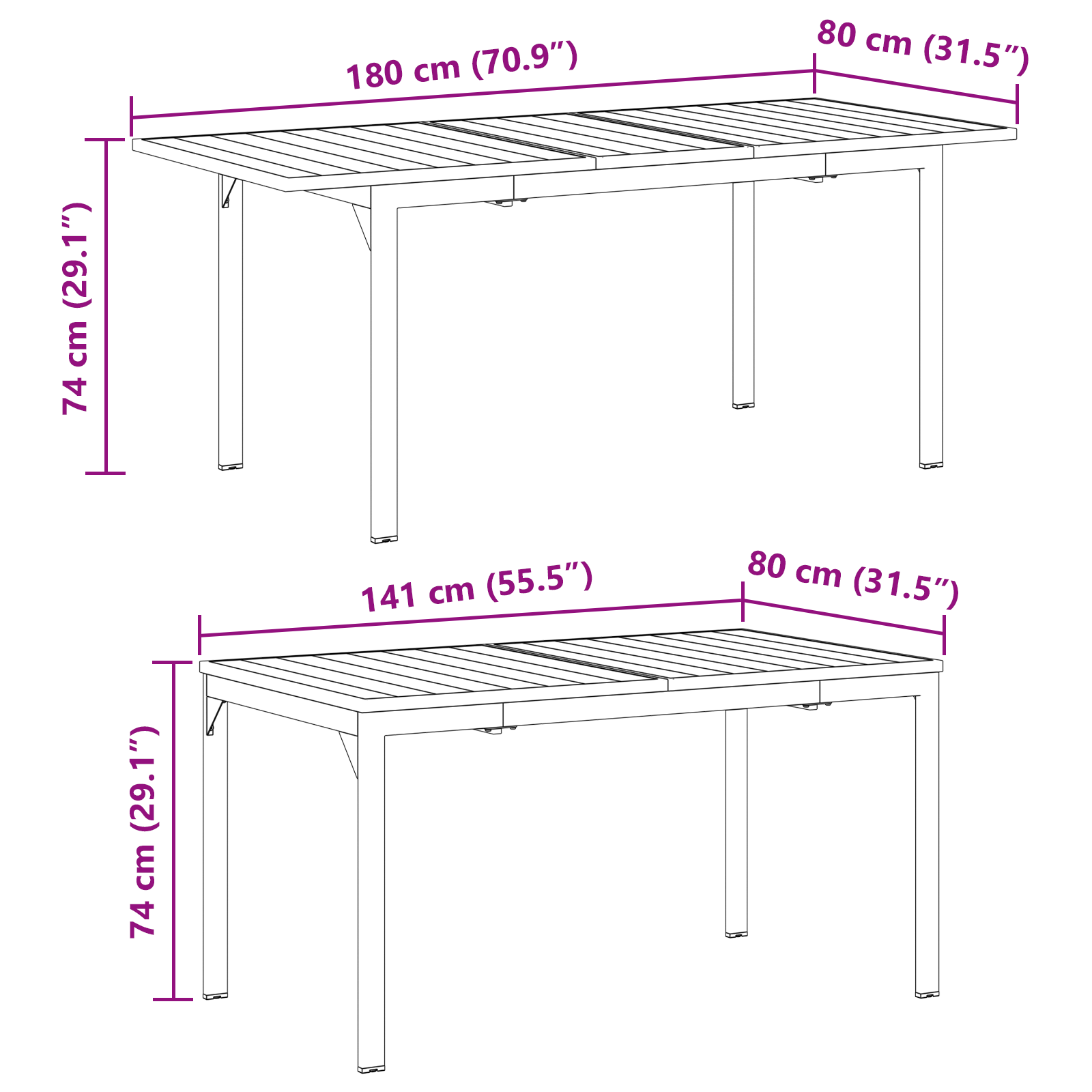 7-частен градински комплект за хранене черна стомана и полирана ратан - Image 11