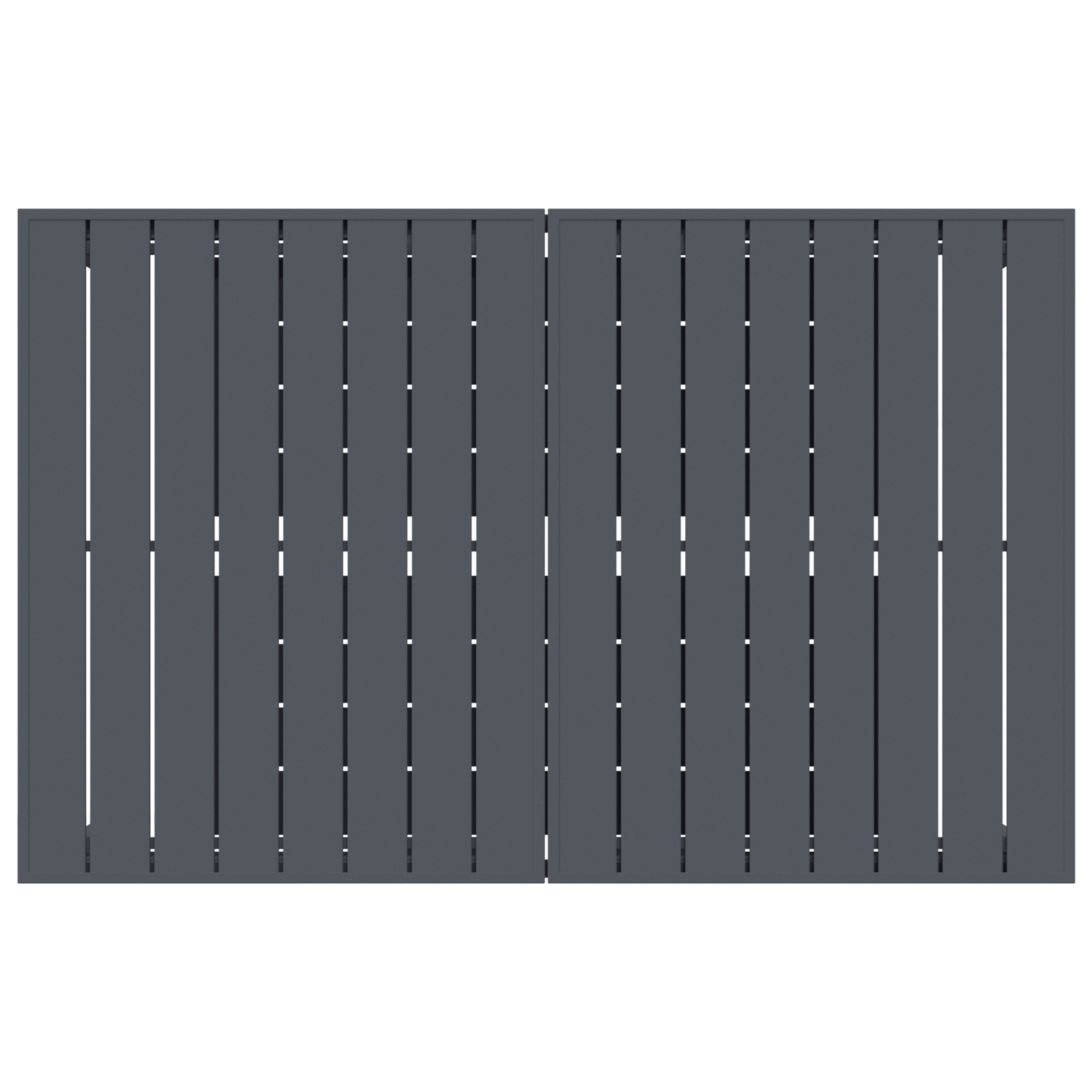 10-частен градински трапезен комплект с възглавници сив полиратан, vidaXL Разтегателна градинска маса антрацит (140-210)x90x73 см стомана - Image 8