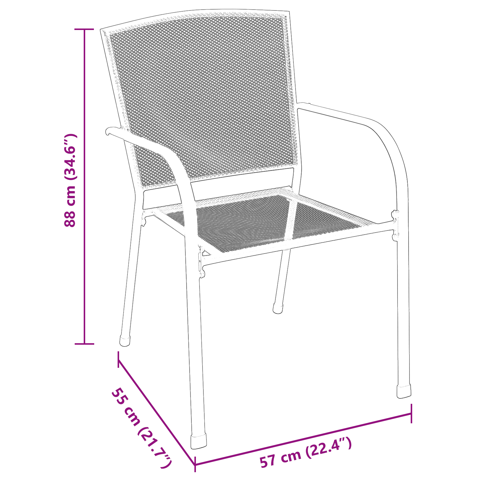 9 Piece Hallway Furniture Set Anthracite Steel - Image 11