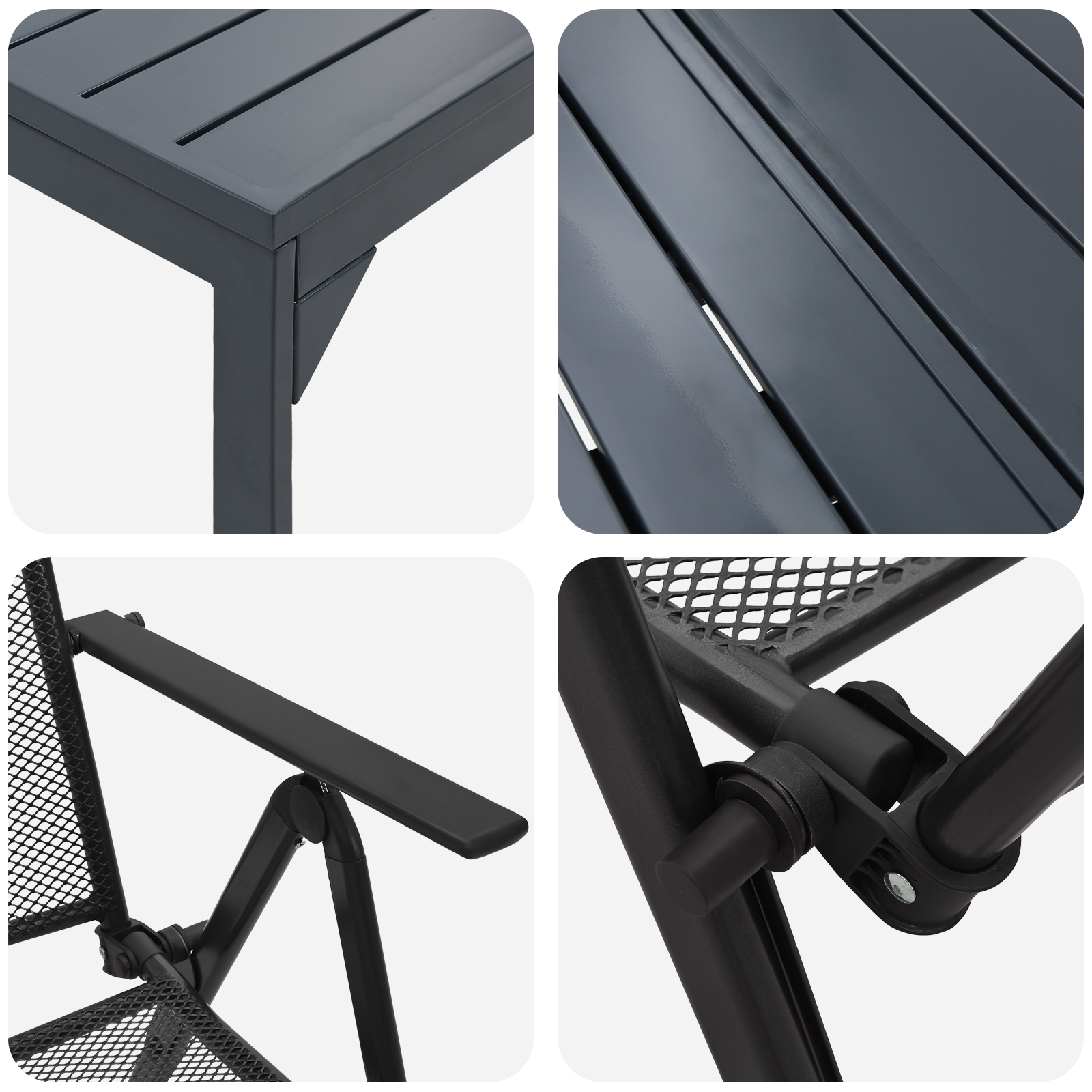 9 Piece Hallway Furniture Set Anthracite Steel - Image 9