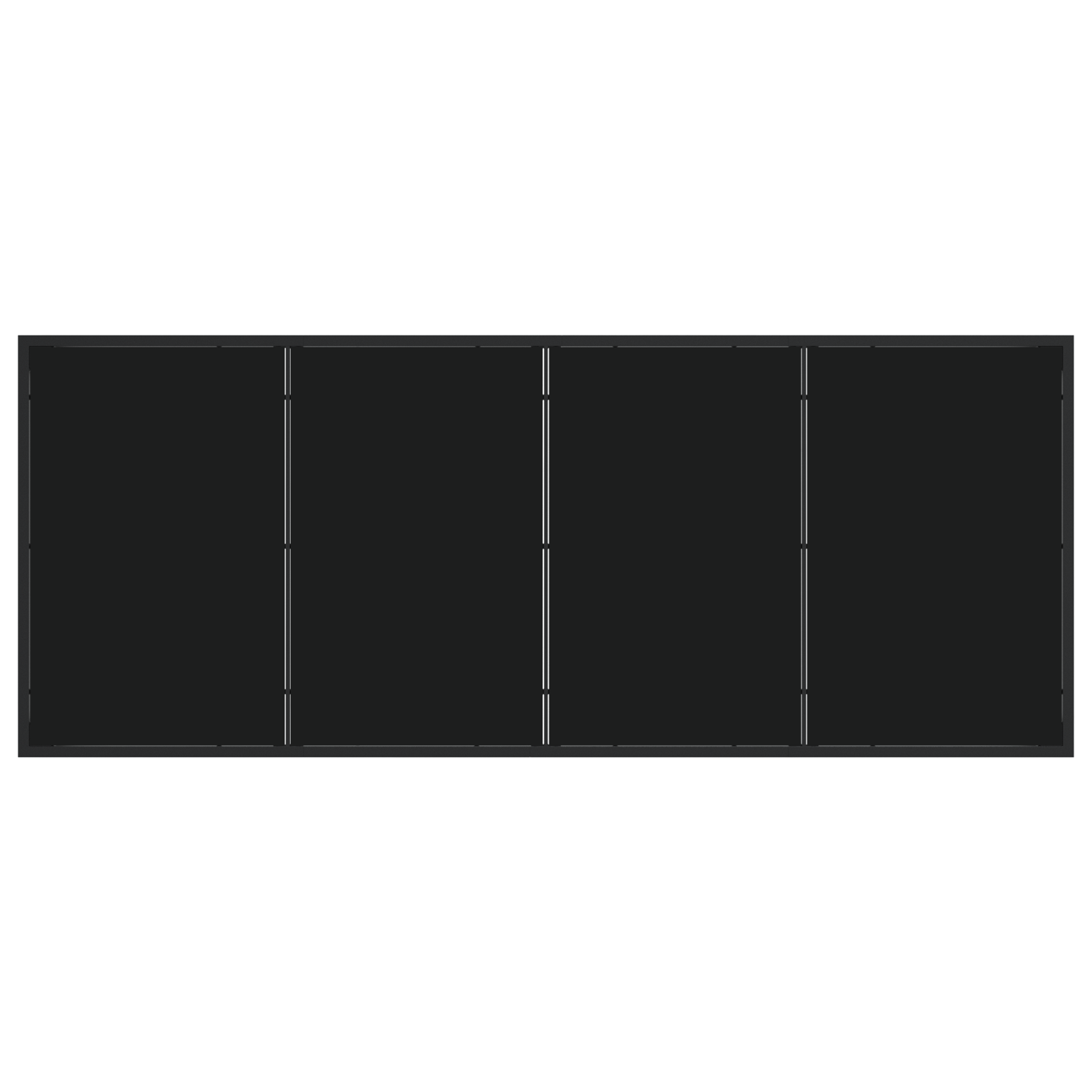 Комплект от 4 Черен Полиратан 54x60.5x83.5 см Издръжлив - Image 8