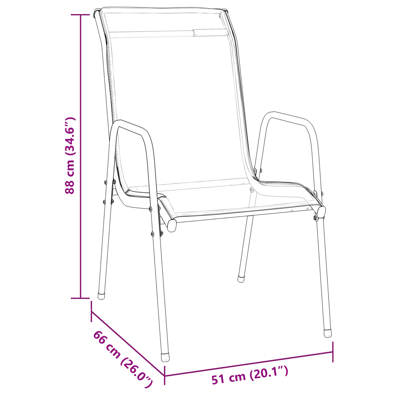 5 части Градински трапезен комплект черен текстил и стомана - Image 10