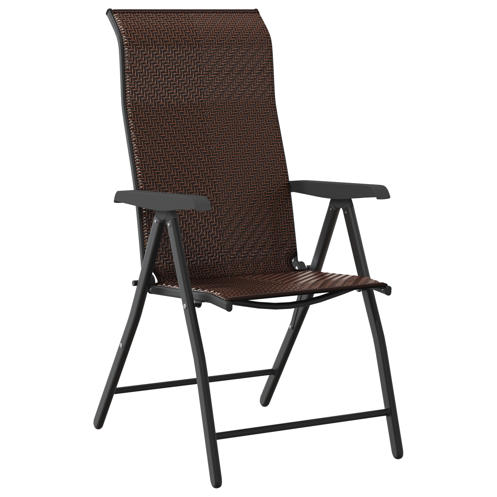 3 Piece Garden Dining Set Brown Poly Rattan - Image 6